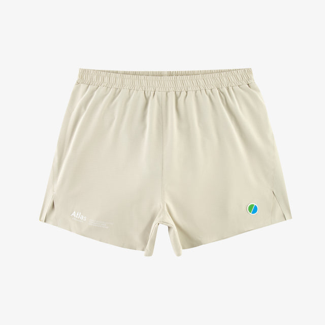Aeria Fortis 4" Race Shorts Beige