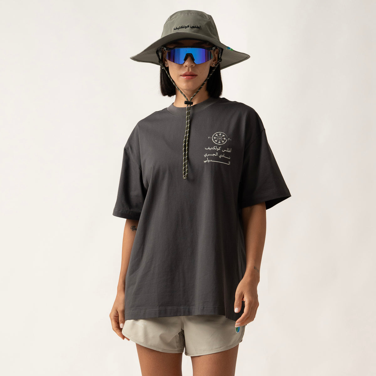 International Running Club Organic Cotton Tee - Dark Grey
