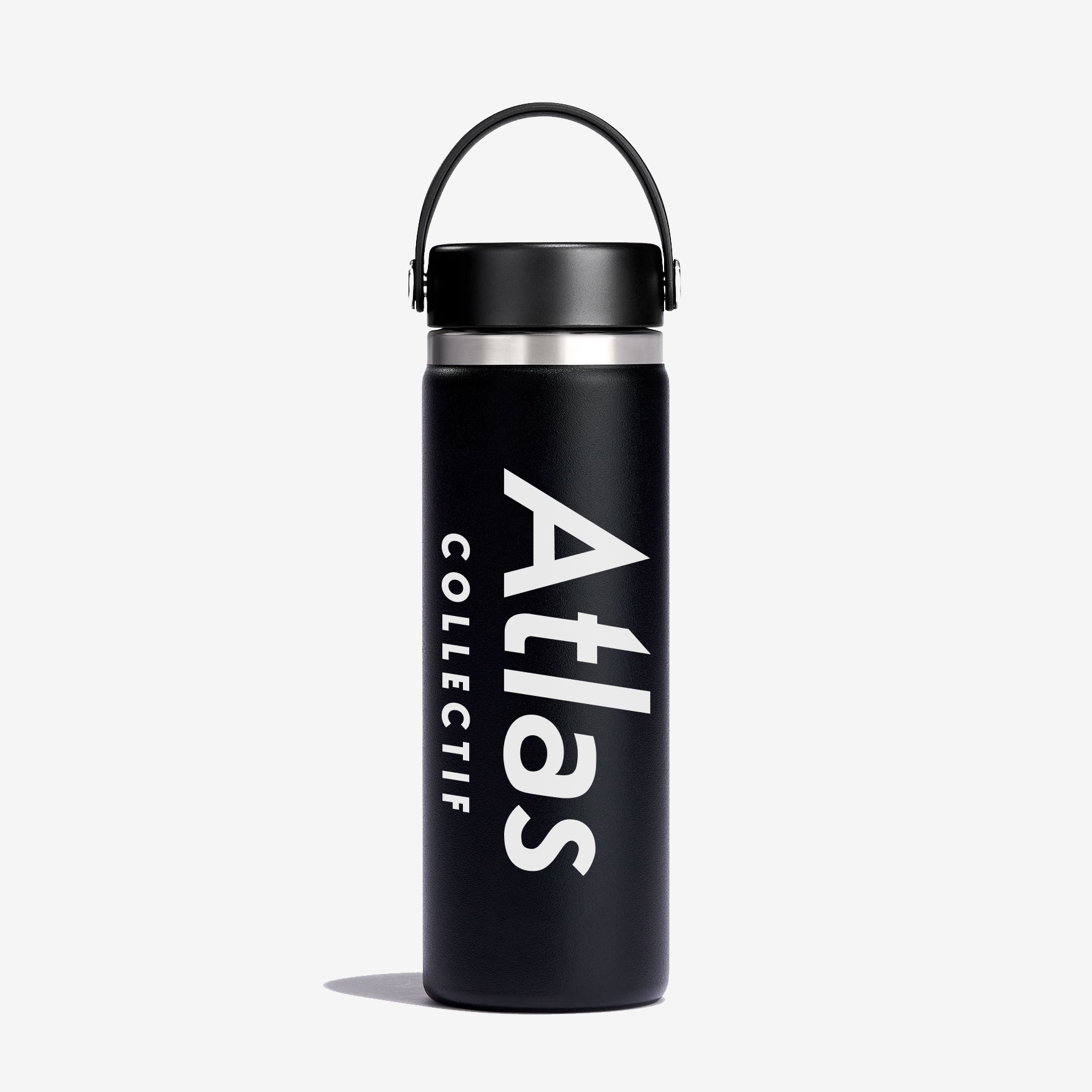Atlas Collectif x Hydro Flask Black - 20 oz (600 ml) - Atlas Collectif