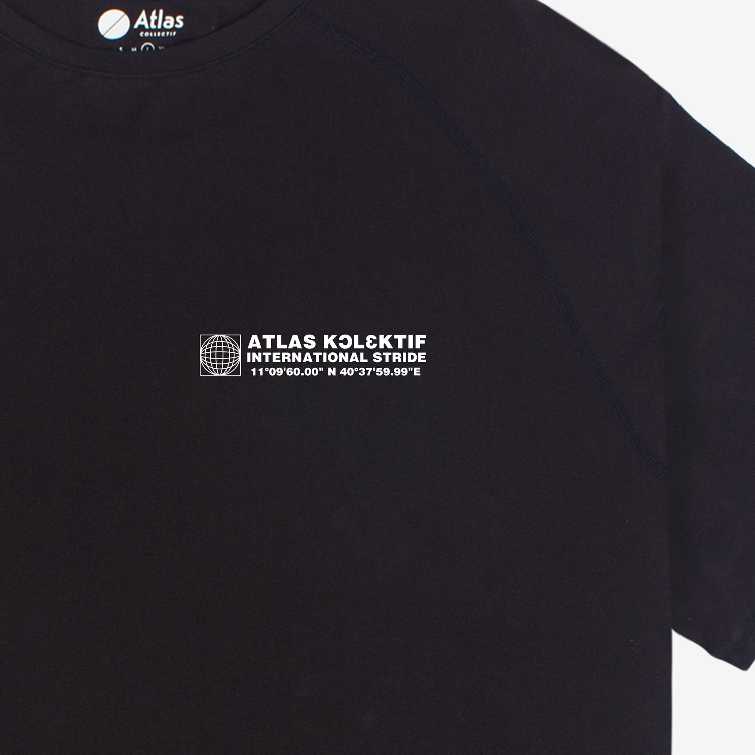 International Tee Black - Atlas Collectif