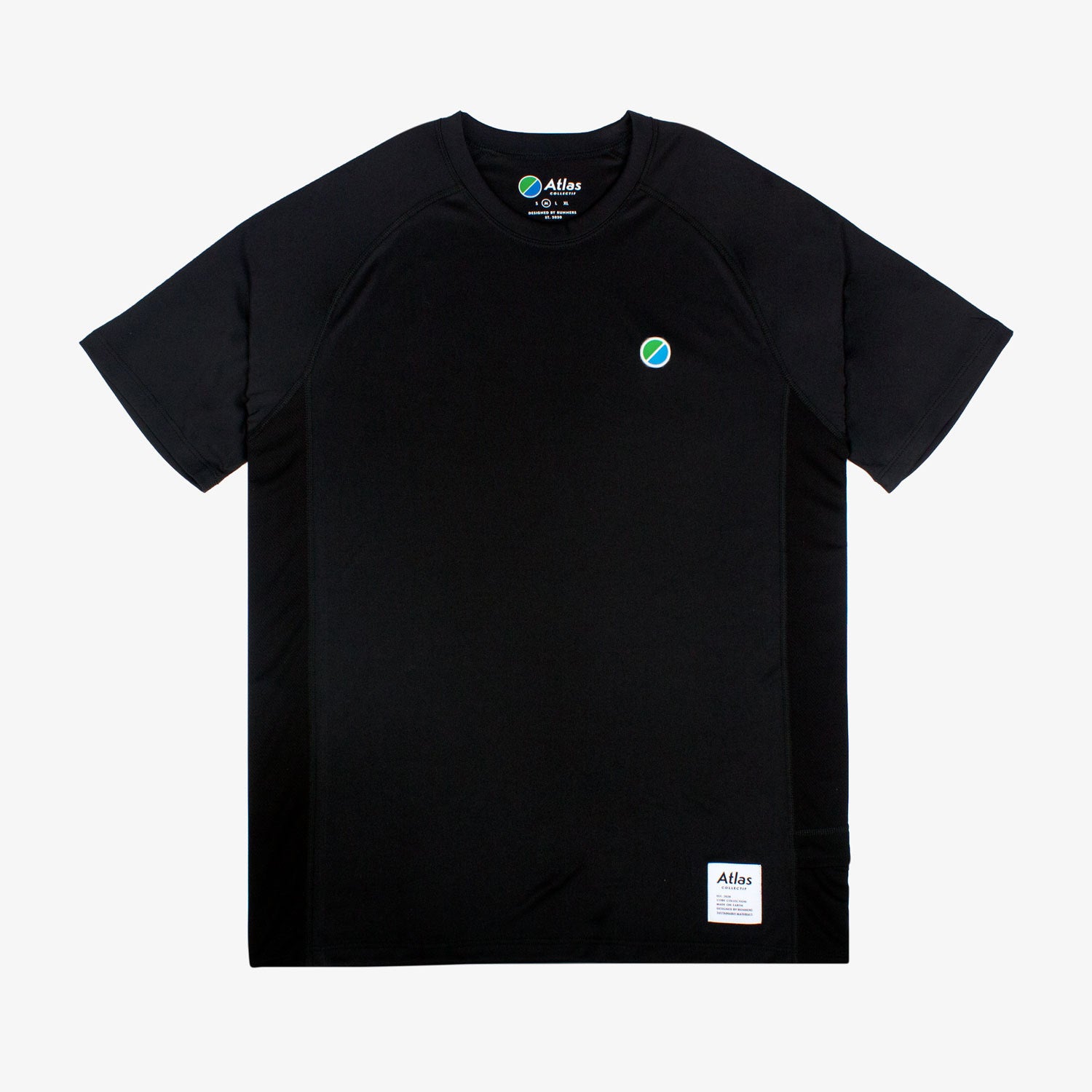 Core Running Tee - Black - Atlas Collectif