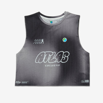 Aeria Ultra WMNS Race Crop Tank - Gradient Black