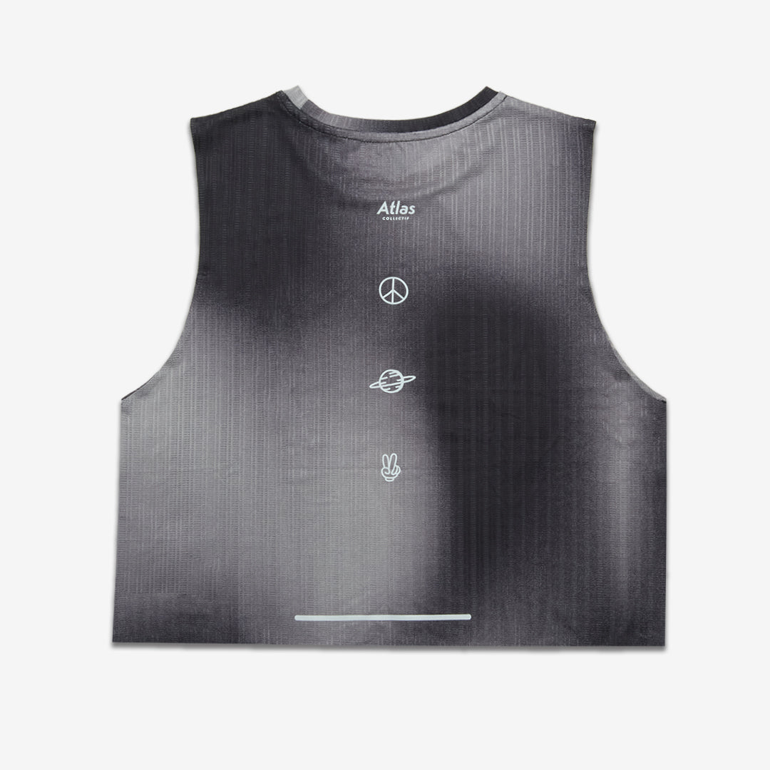 Aeria Ultra WMNS Crop Tee Gradient Black