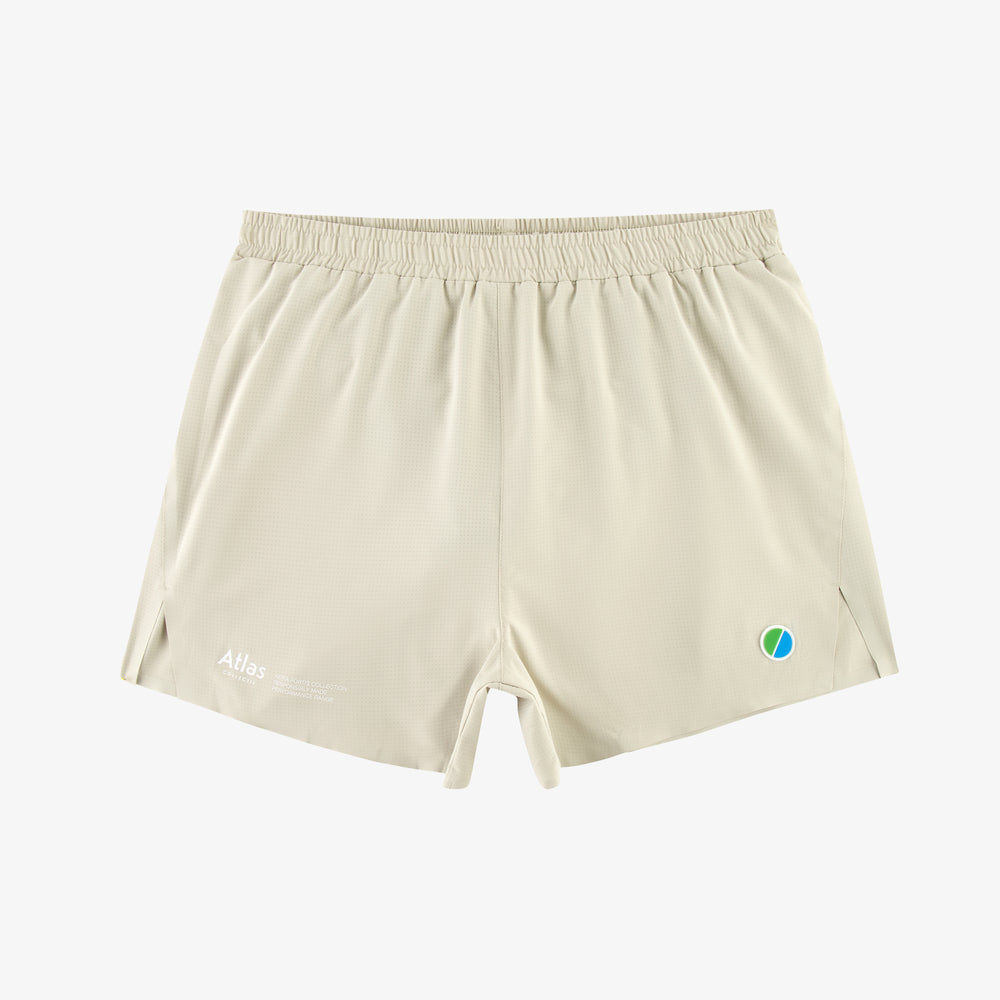 Aeria Fortis 4" Race Shorts Beige