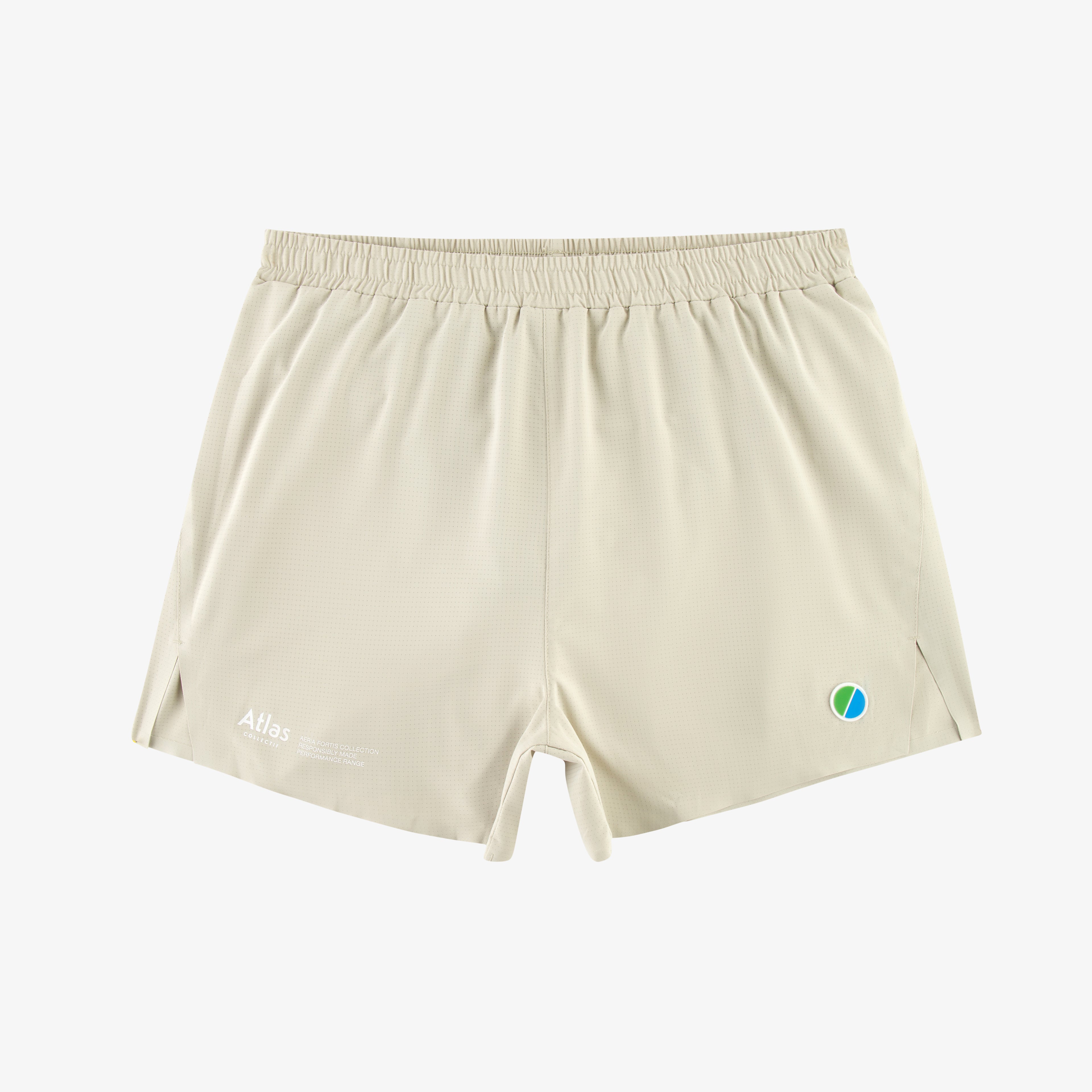 Aeria Fortis 4" Race Shorts Beige