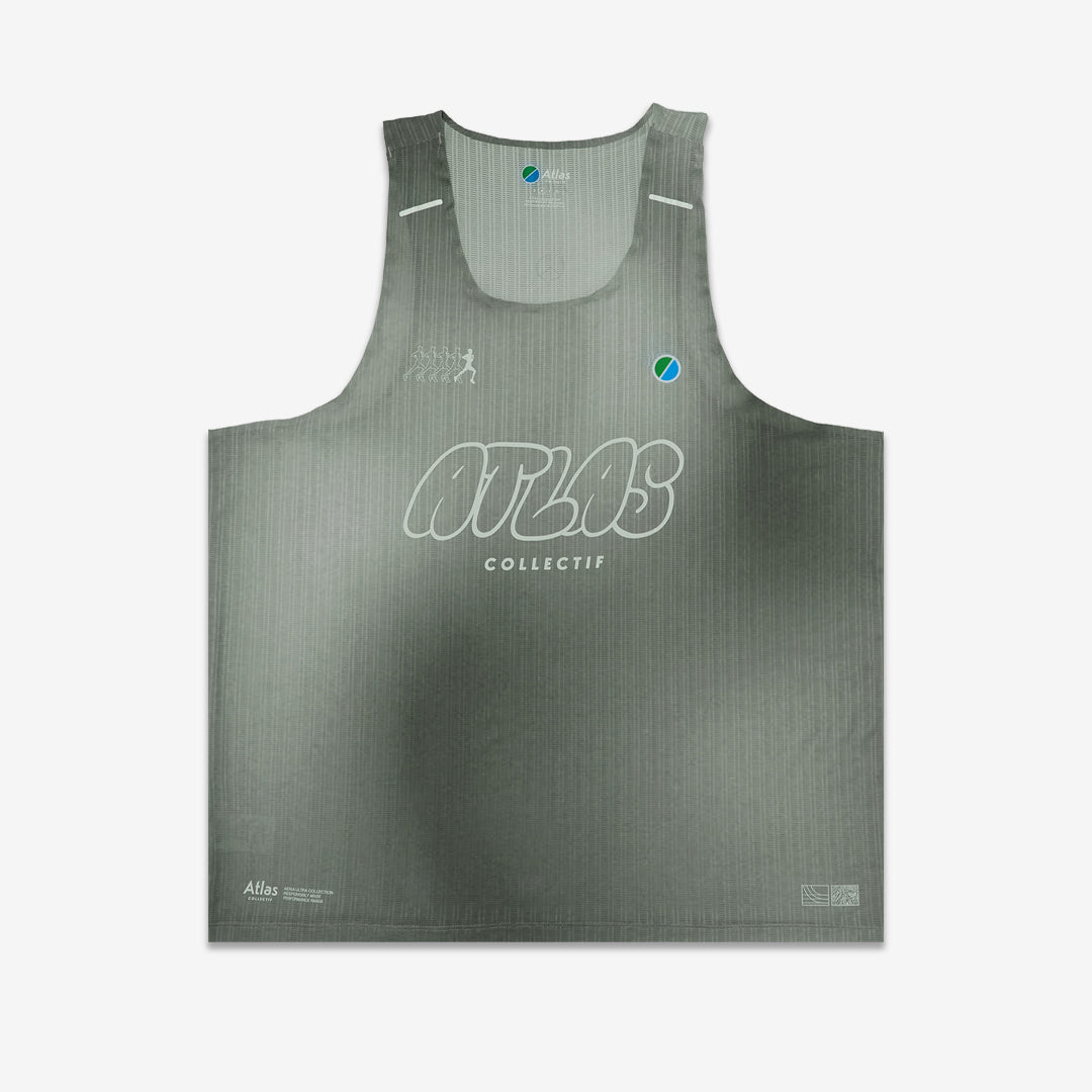Aeria Ultra Race Singlet Gradient Olive