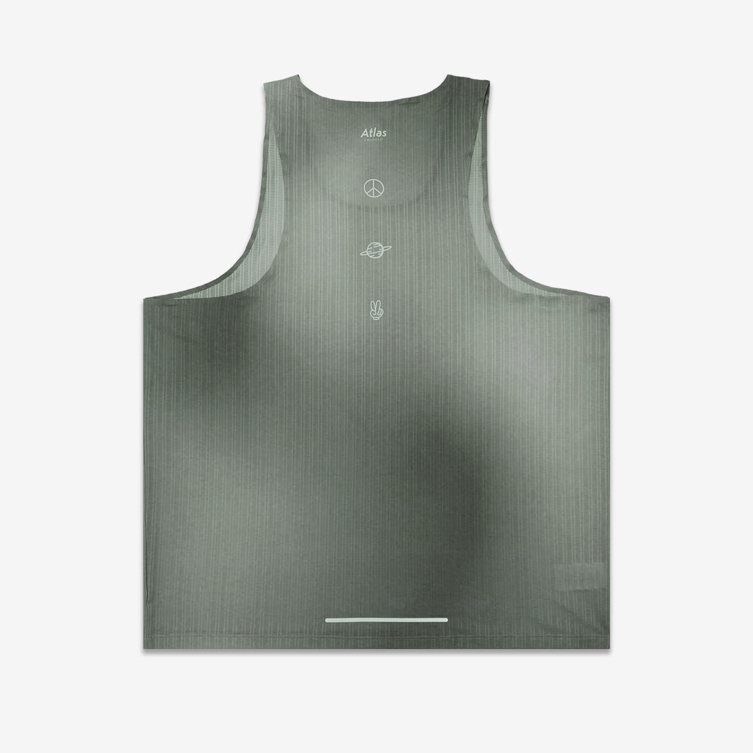 Aeria Ultra Race Singlet Gradient Olive