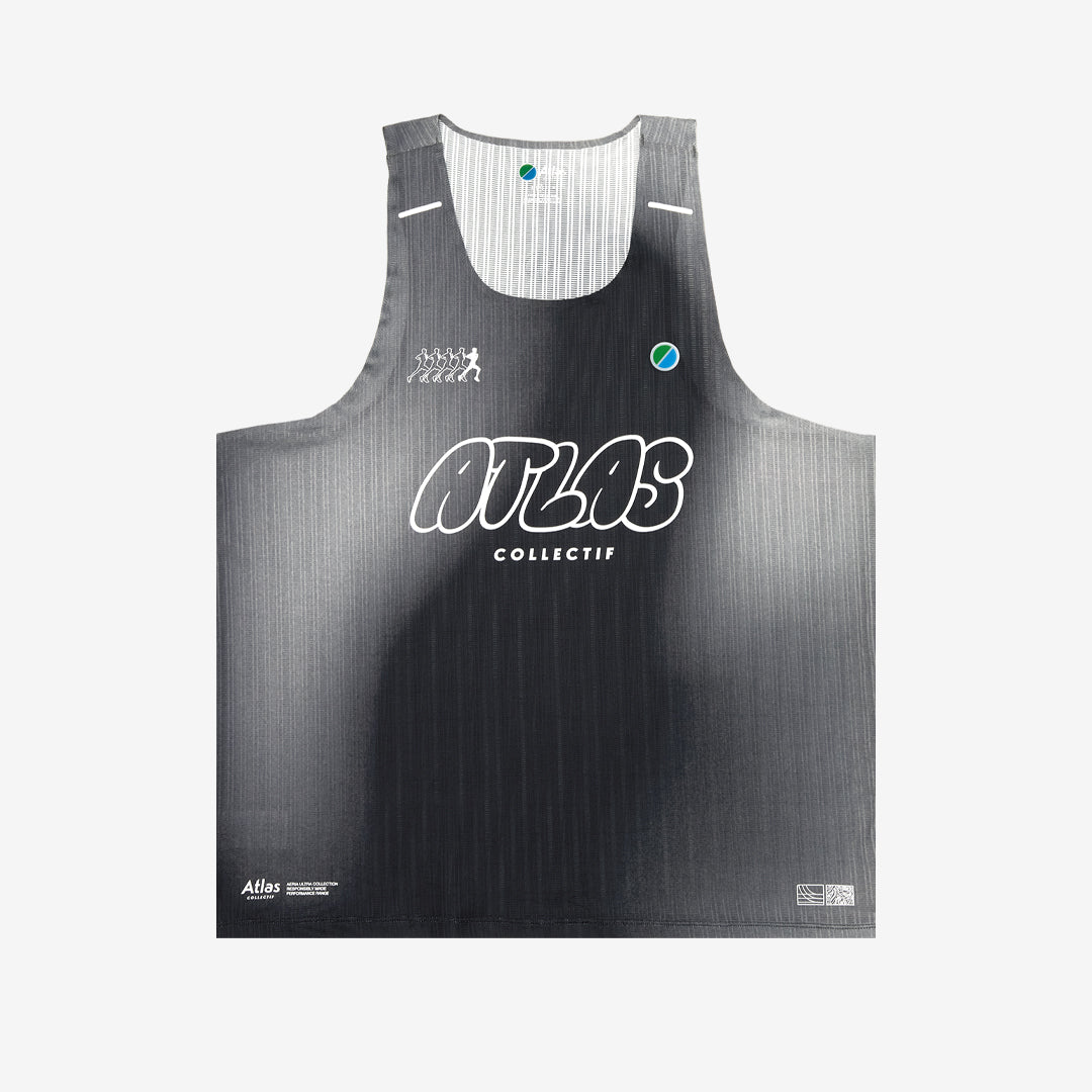Aeria Ultra Race Singlet Gradient Black