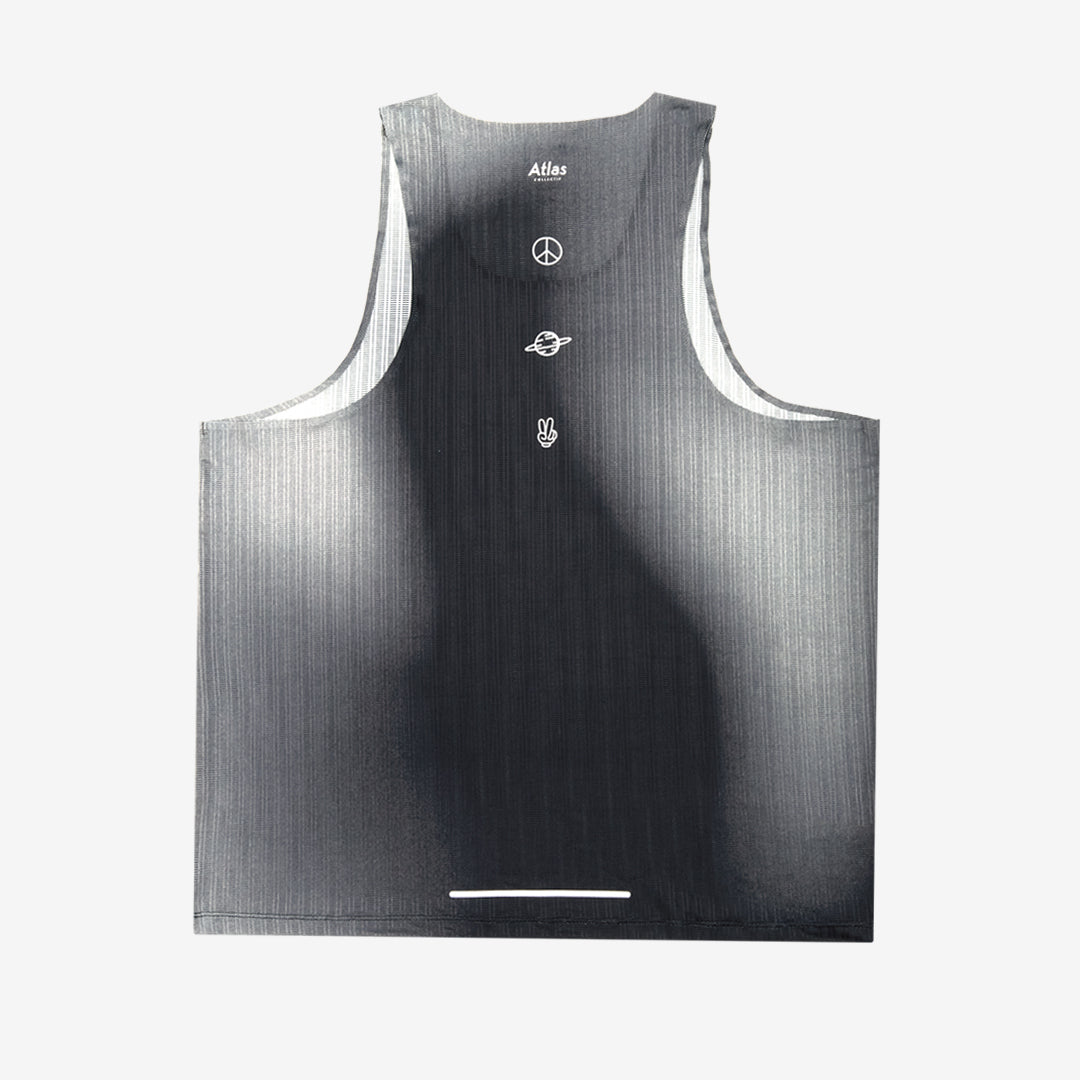 Aeria Ultra Race Singlet Gradient Black