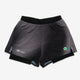 Aeria Ultra Race 2-in-1 Run Shorts - Gradient Black