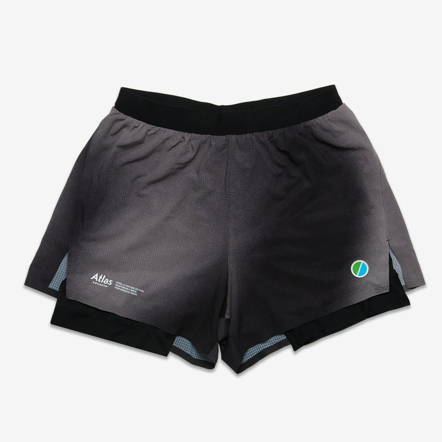 Aeria Ultra Race 2-in-1 Run Shorts - Gradient Black