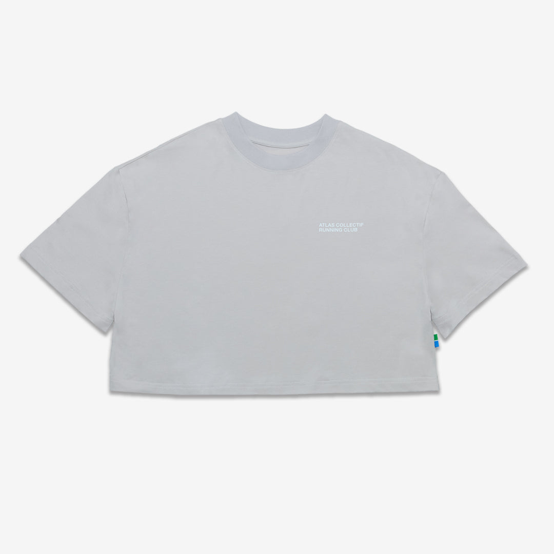 ACRC Hybrid Crop Tee Grey