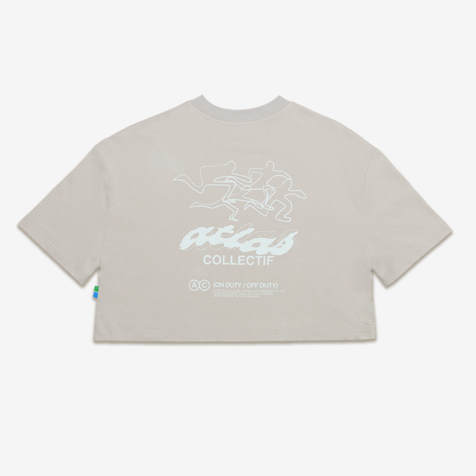 ACRC Hybrid Crop Tee Grey