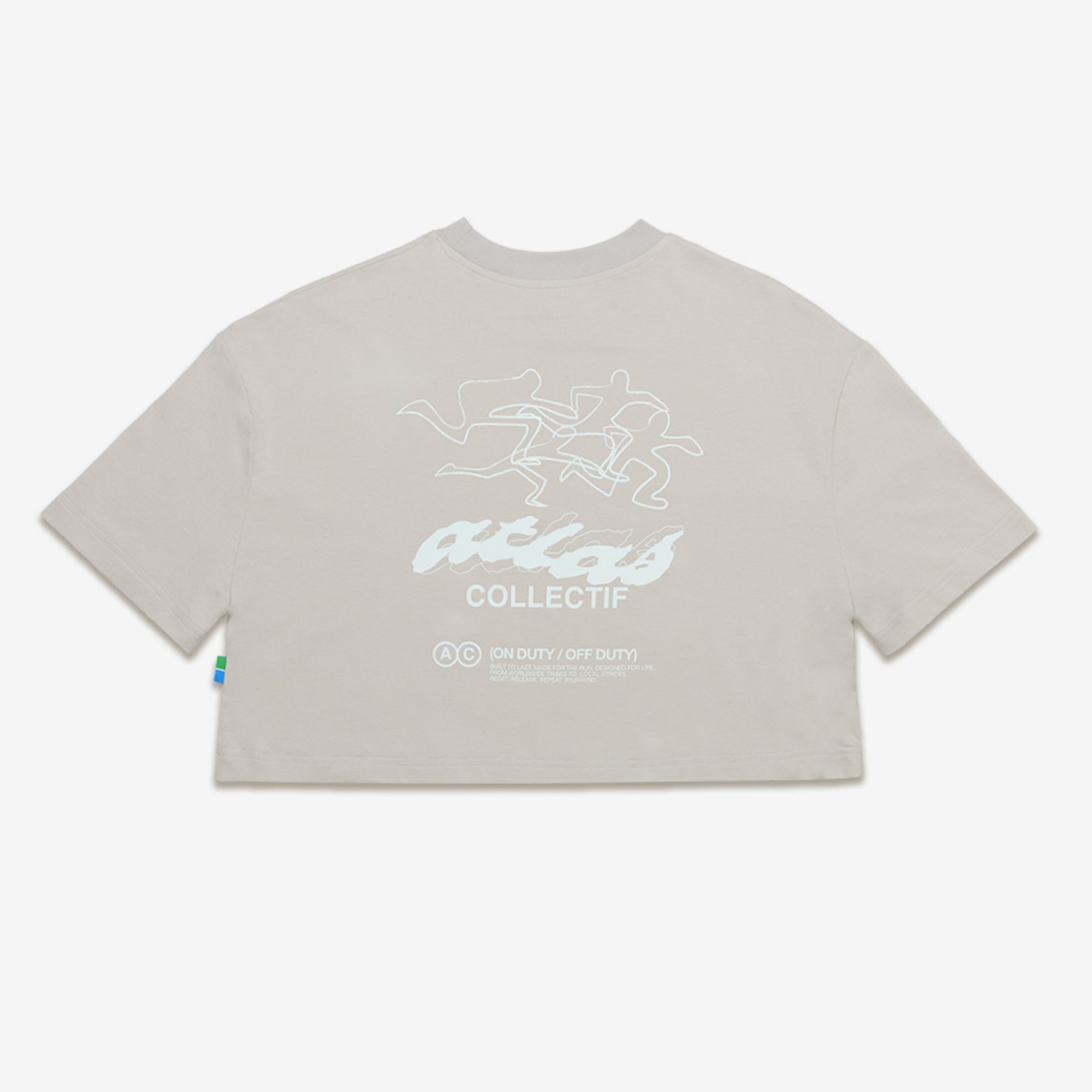 ACRC Hybrid Crop Tee Grey