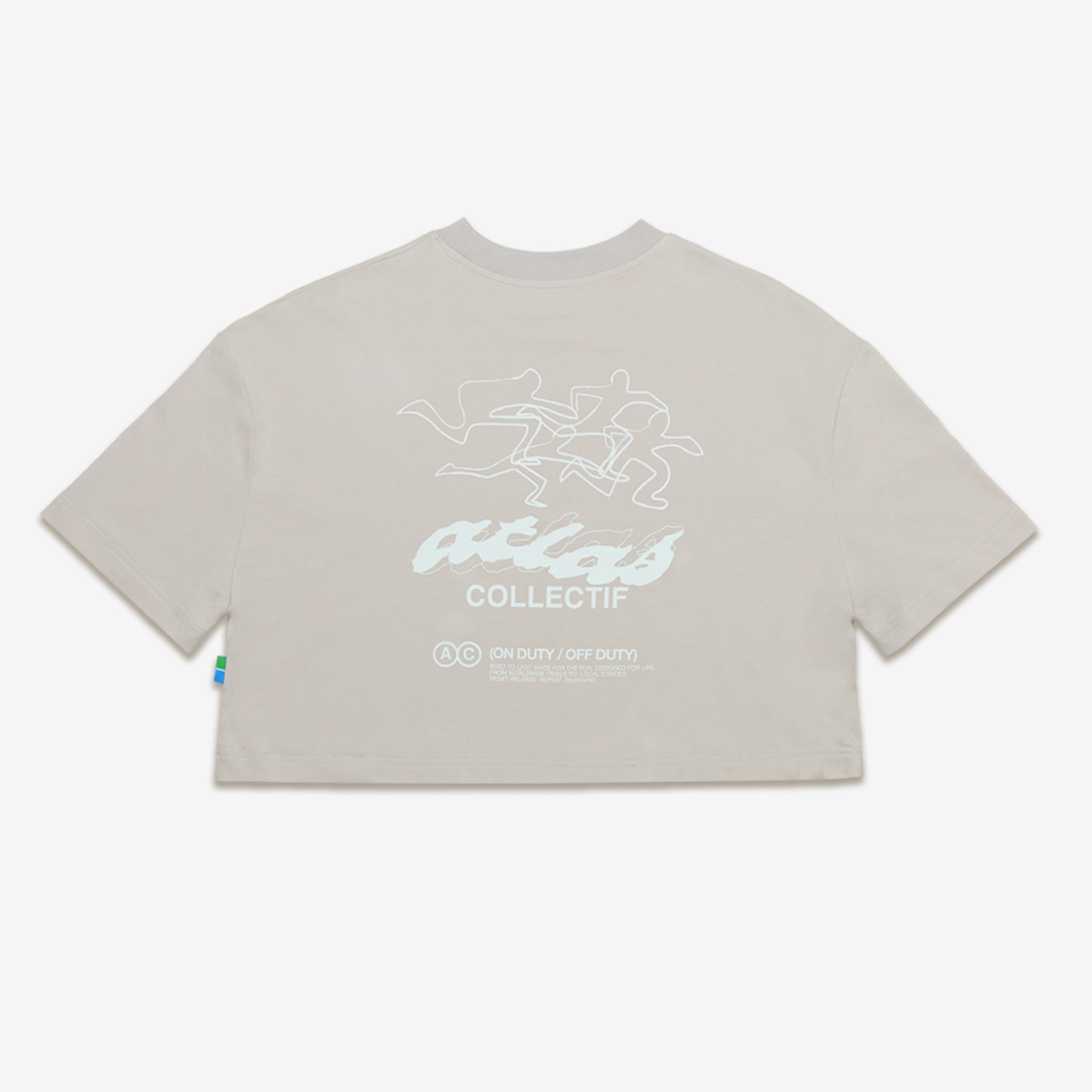 ACRC Hybrid Crop Tee Grey