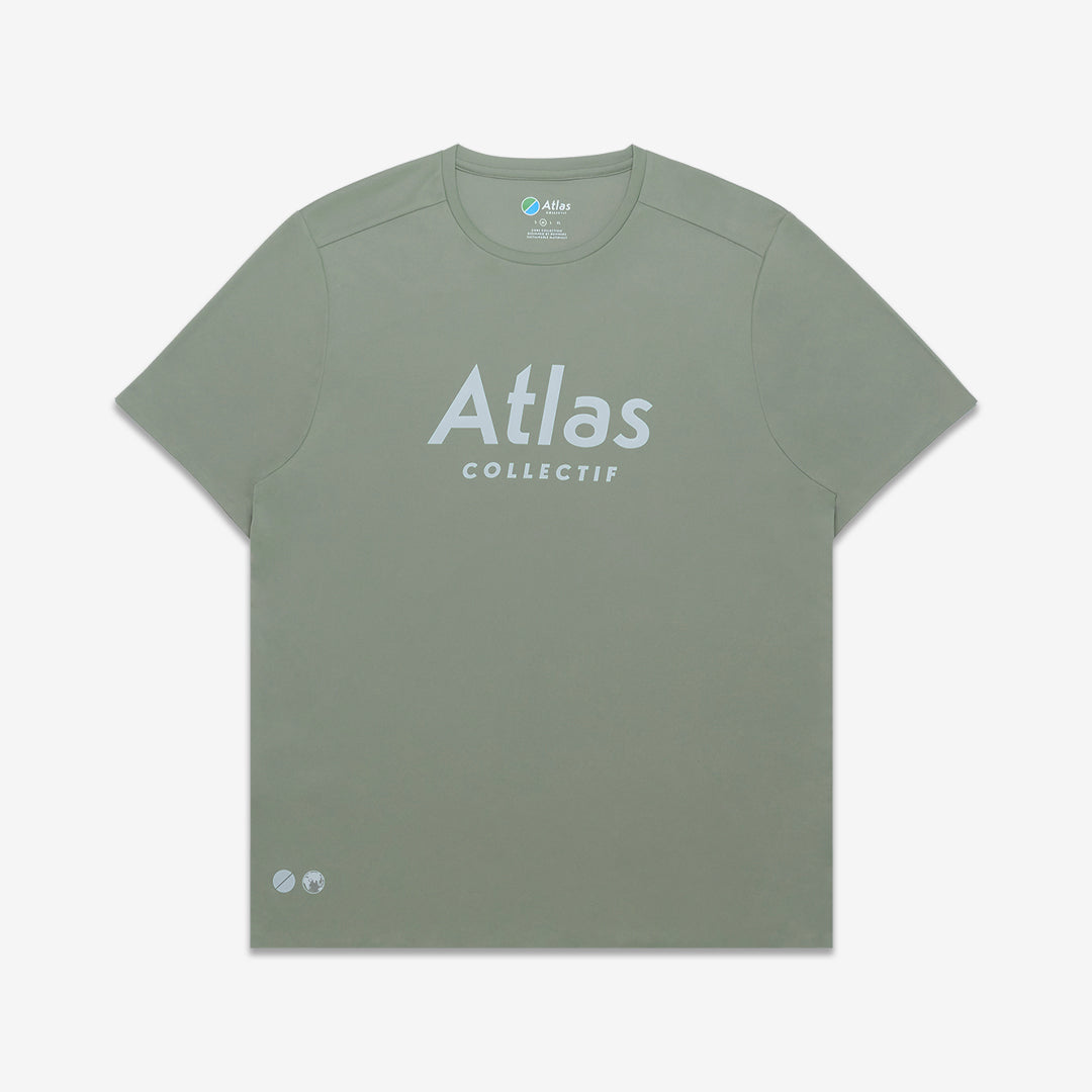 Illumi Trax V2 Running T-Shirt Olive – Atlas Collectif