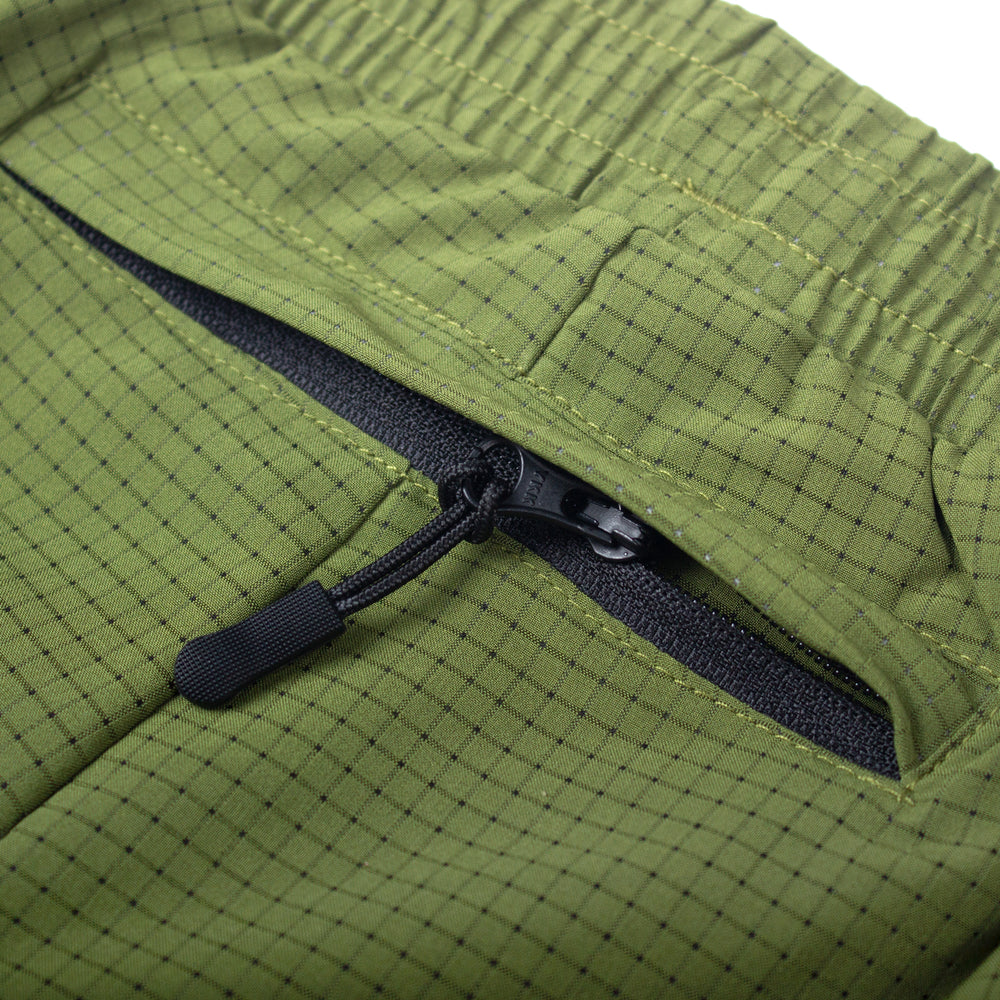 Performance 2 in 1 Running Shorts - Tight Fit - Olive Green