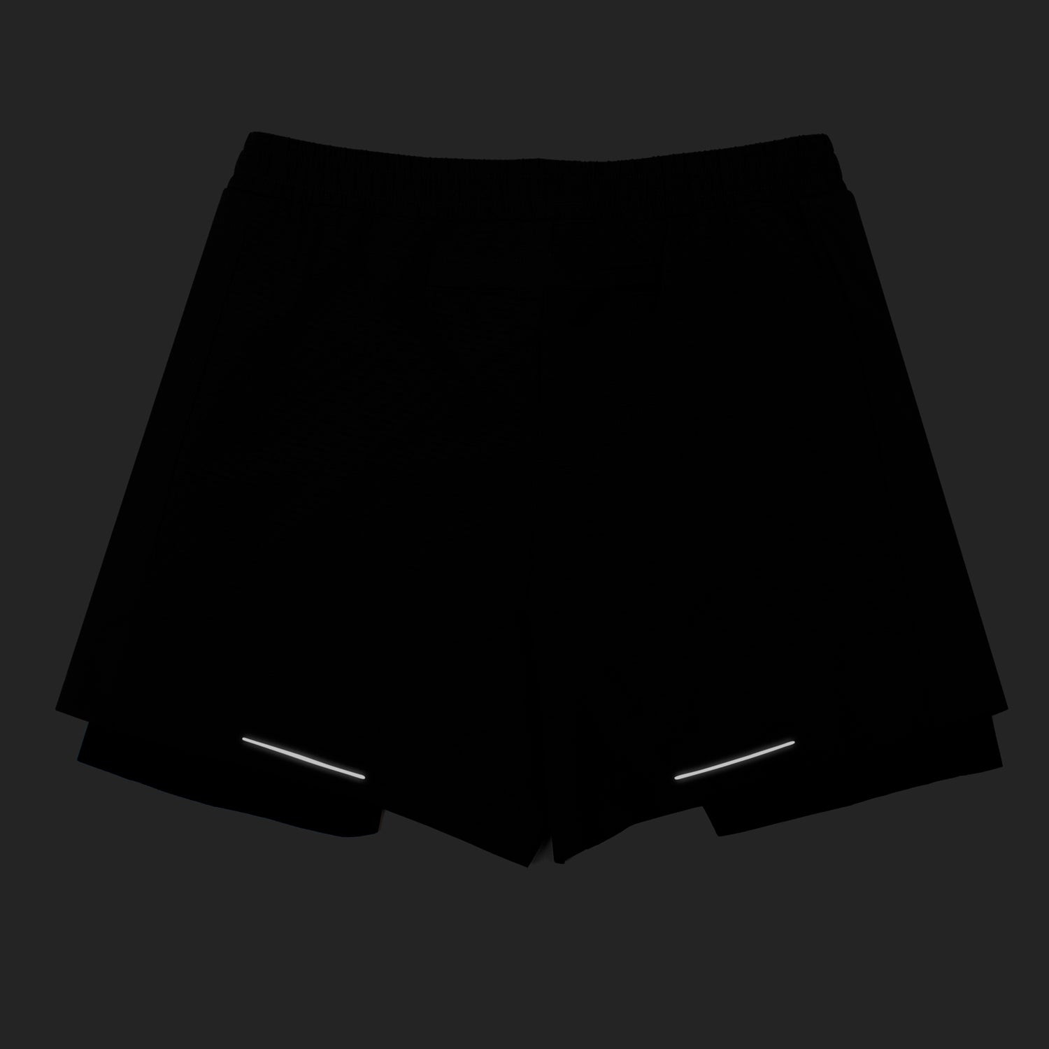 Performance 2 in 1 Running Shorts - Tight Fit - Olive Green