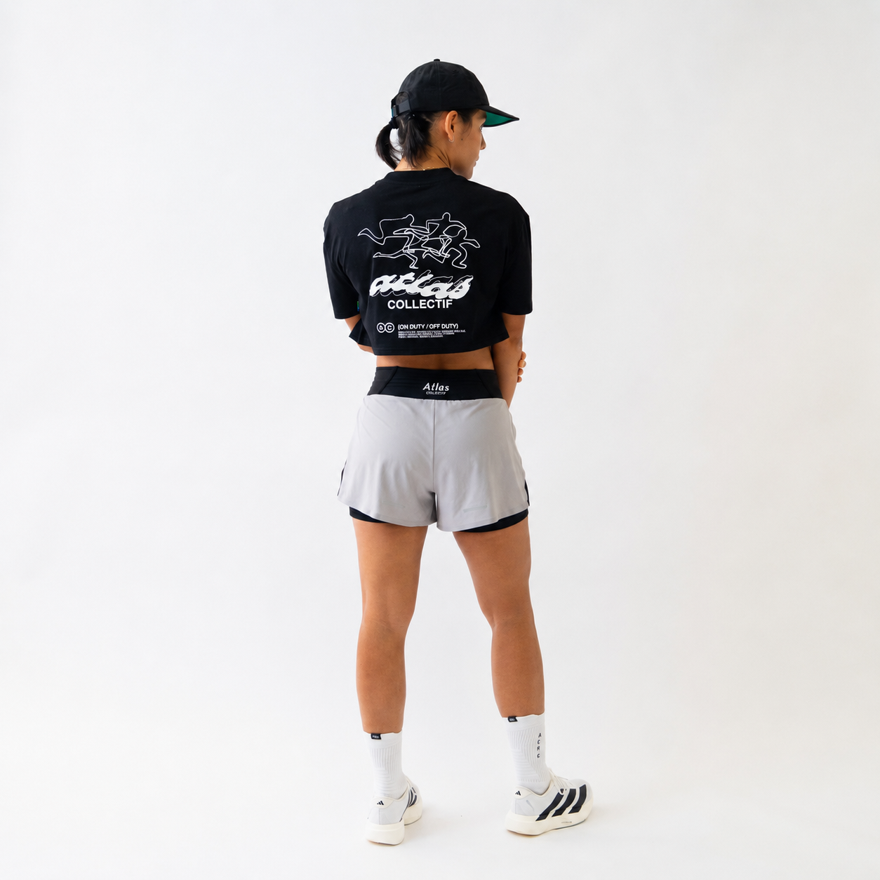 ACRC Hybrid WMNS 2 in 1 Shorts Grey