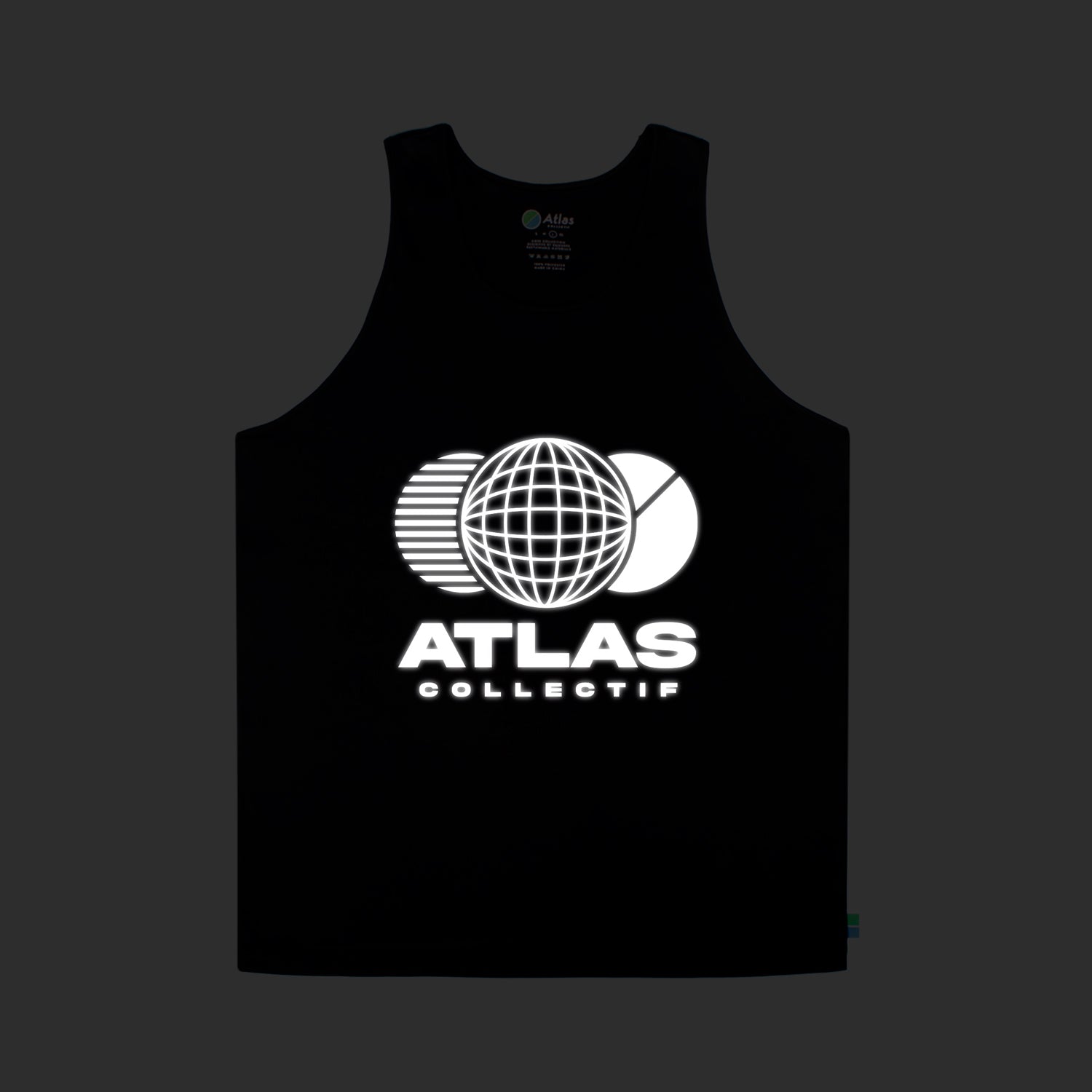 3M Reflective Globe Running Singlet Black
