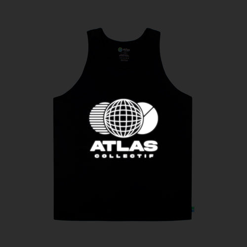 3M Reflective Globe Running Singlet Black