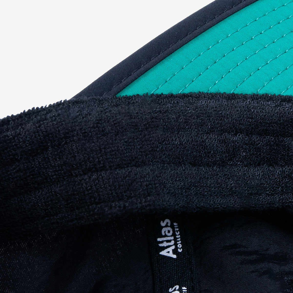 Terry inner sweatband for sweat control & comfort