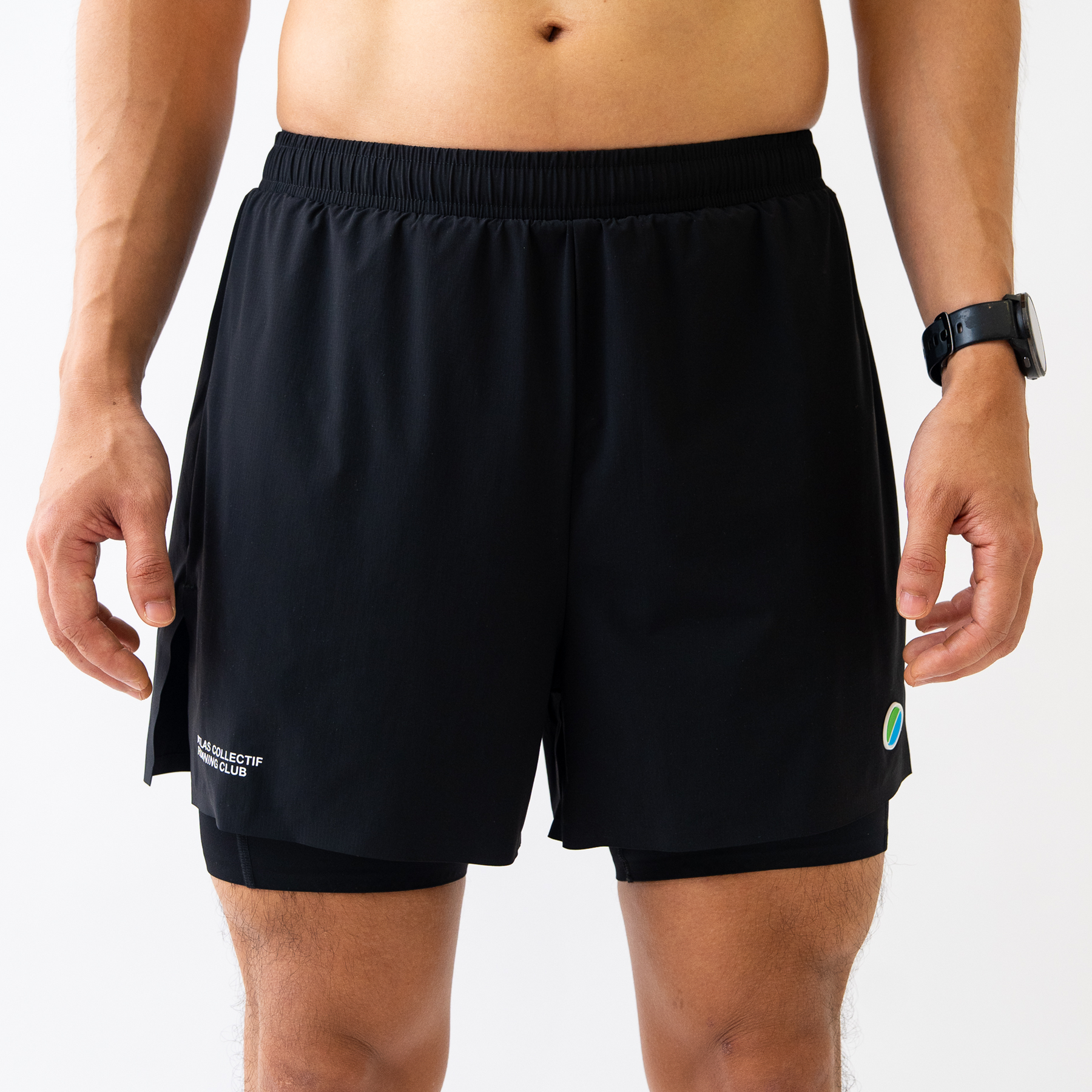 ACRC Hybrid 2 in 1 Shorts Black
