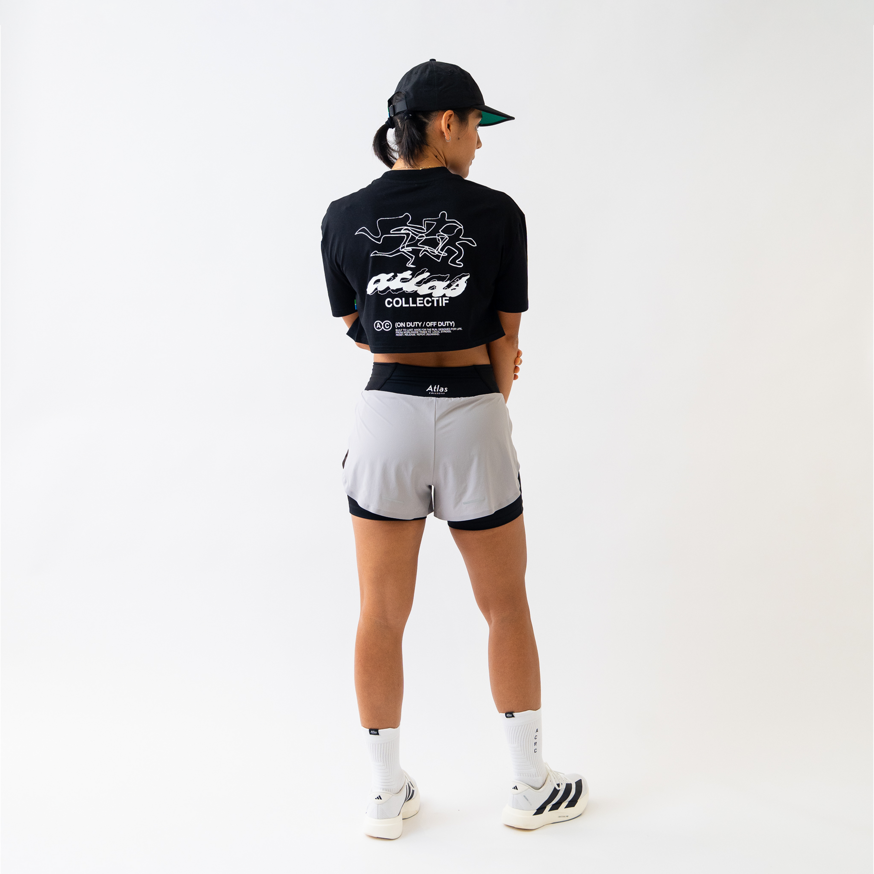 ACRC Hybrid Crop Tee Black