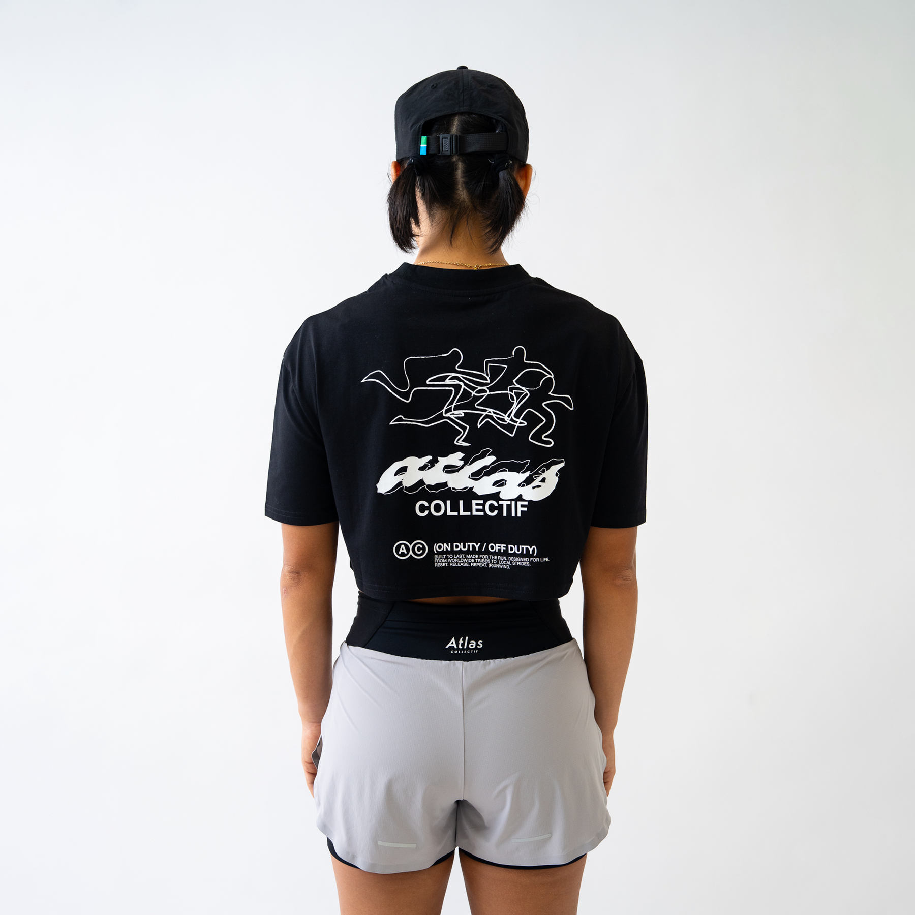 ACRC Hybrid Crop Tee Black