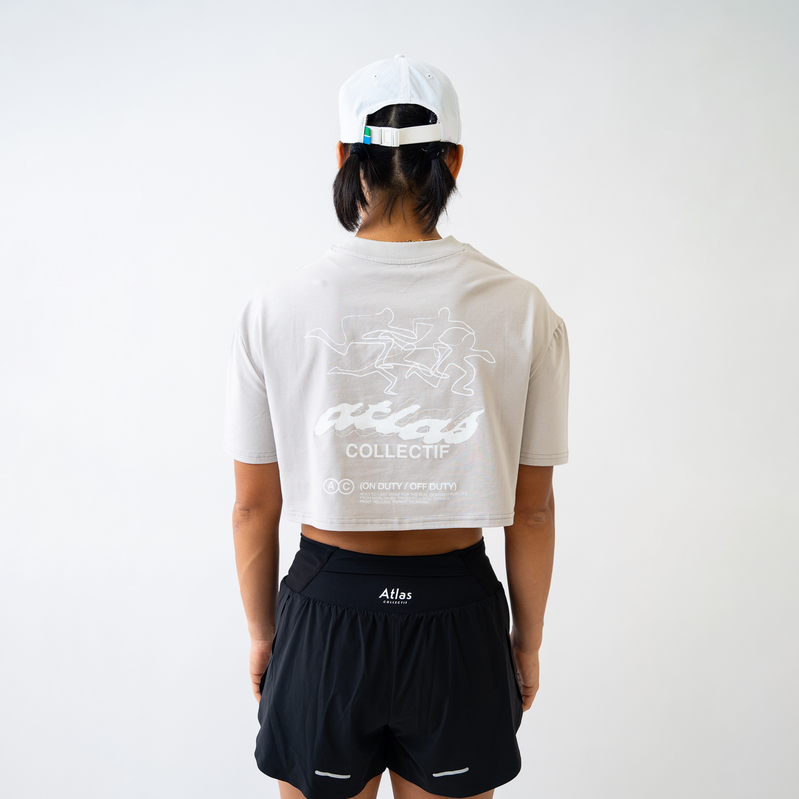 ACRC Hybrid Crop Tee Grey