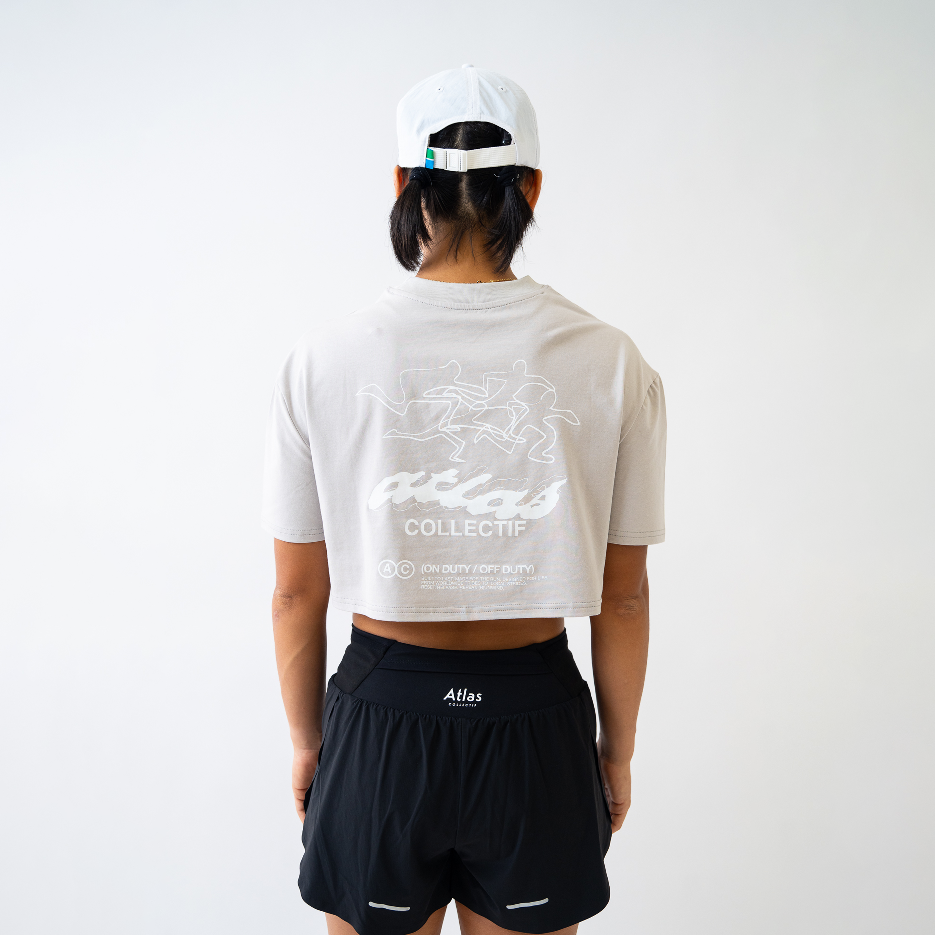 ACRC Hybrid Crop Tee Grey