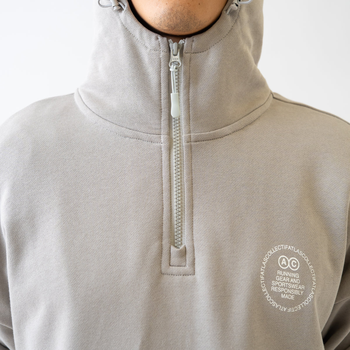Half front zipper