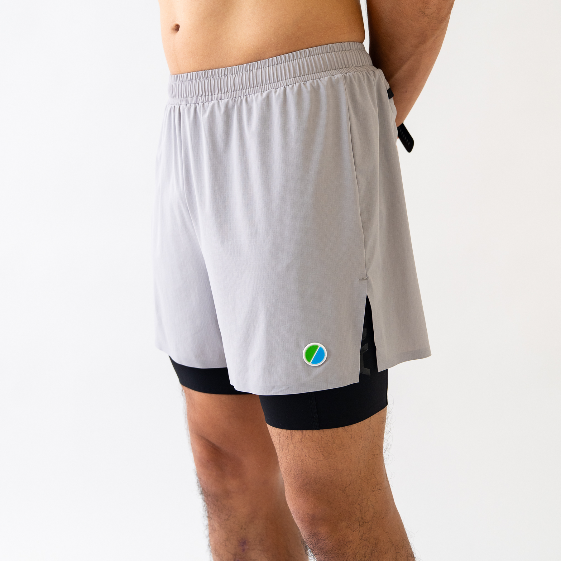 ACRC Hybrid 2 in 1 Shorts Grey