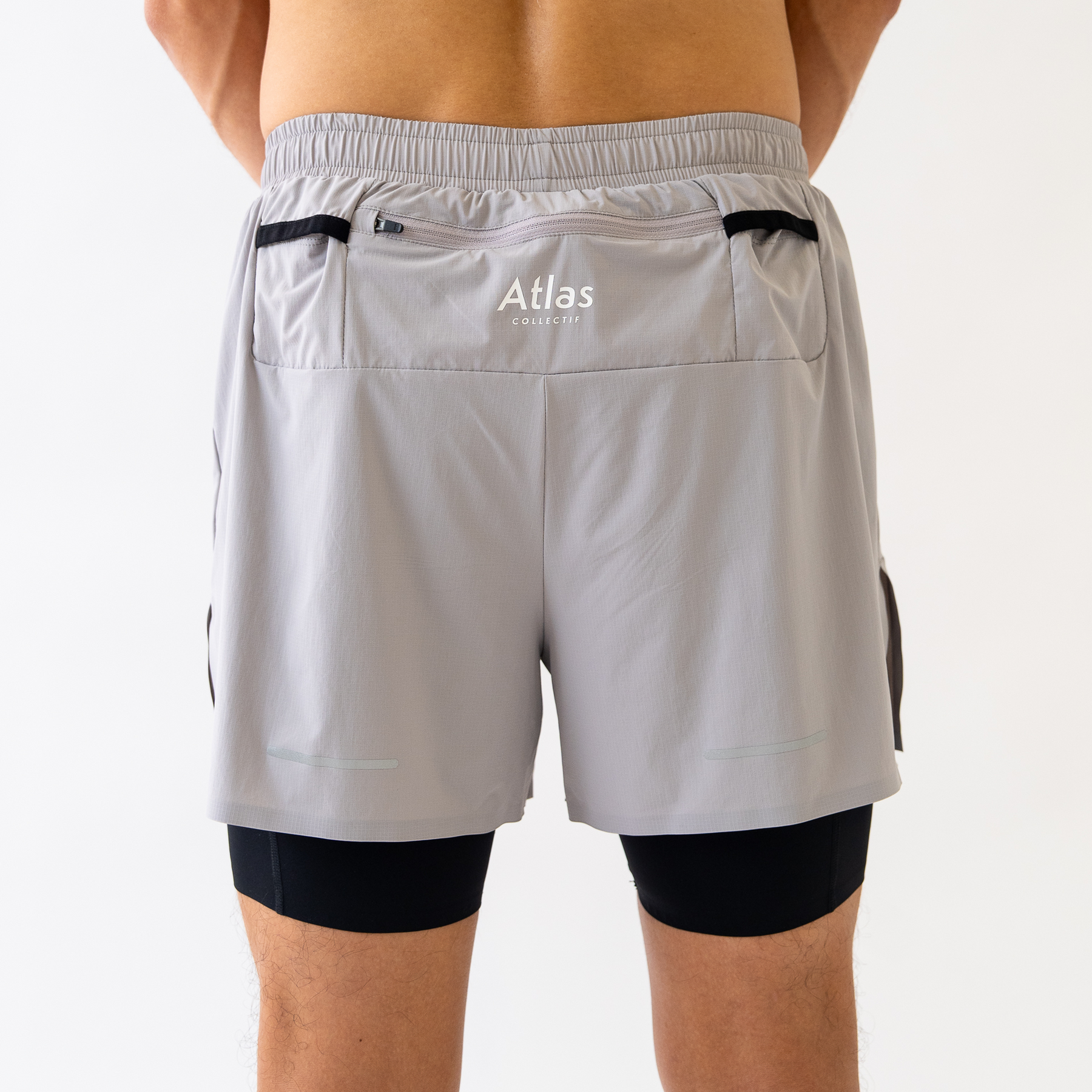 ACRC Hybrid 2 in 1 Shorts Grey