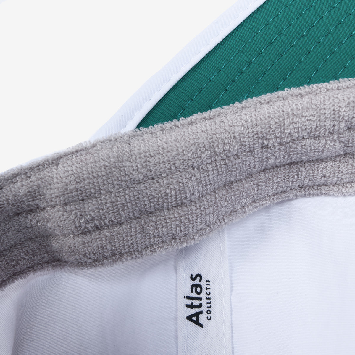 Terry inner sweatband for sweat control & comfort