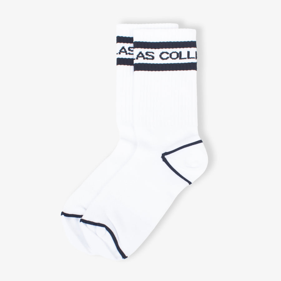 AC Striped Running Socks - White