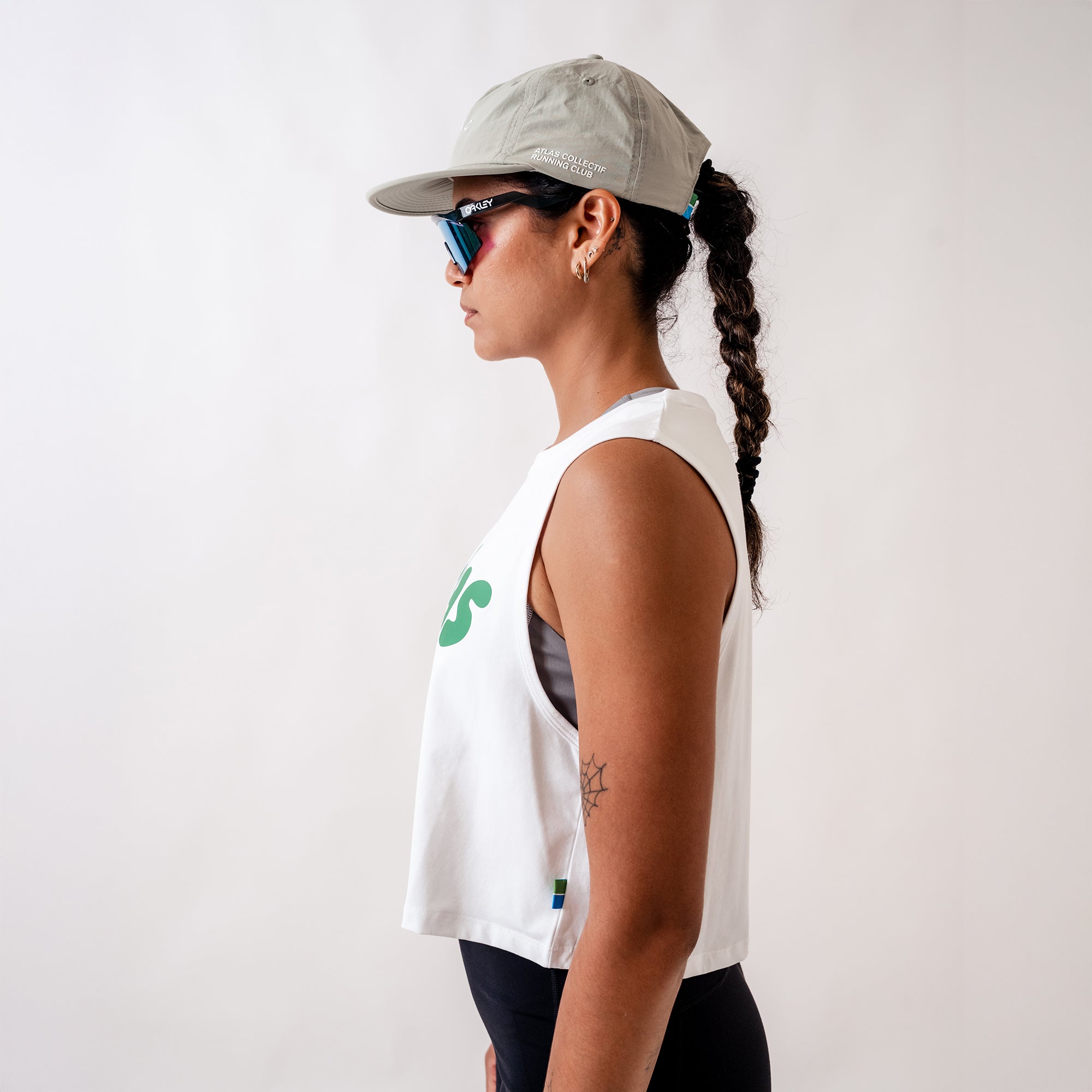 Amoeba WMNS Crop Tank White
