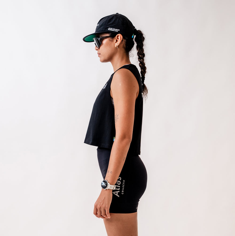 Track & Trail WMNS Organic Cotton Crop Tank - Black
