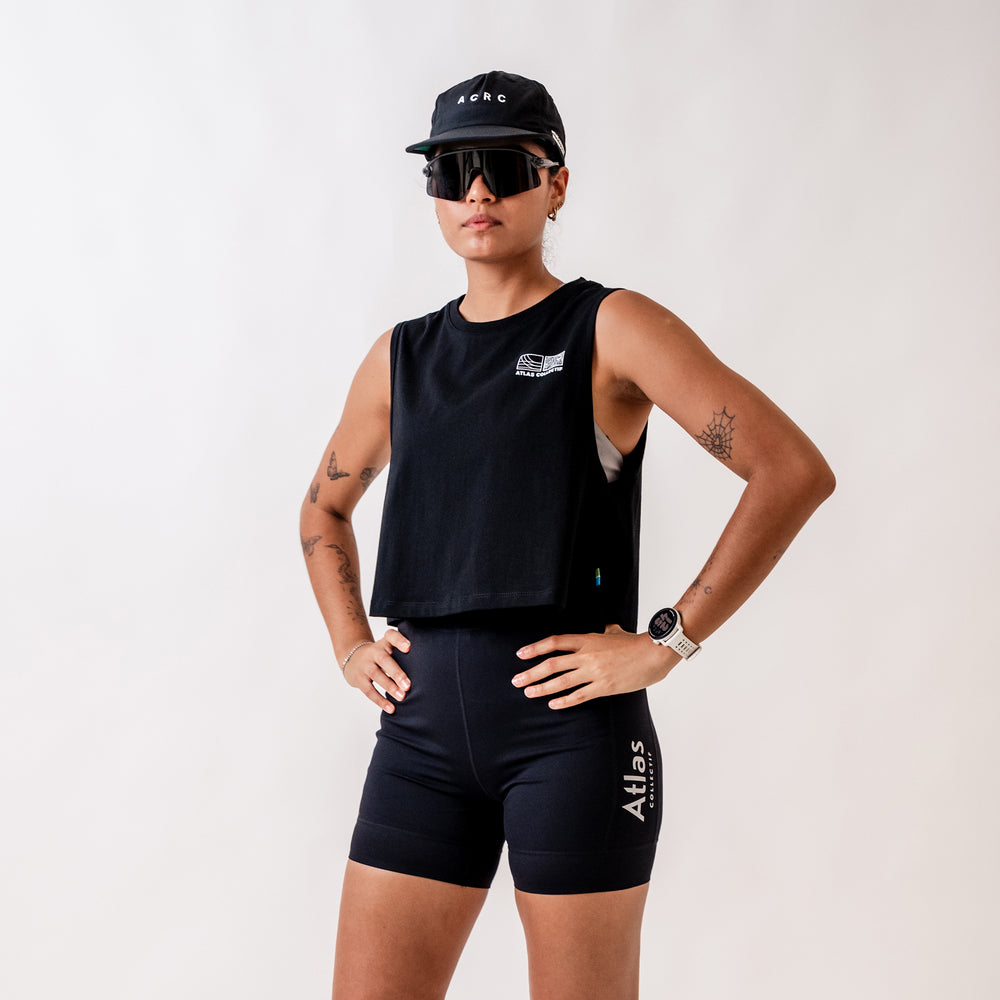 Track & Trail WMNS Organic Cotton Crop Tank - Black
