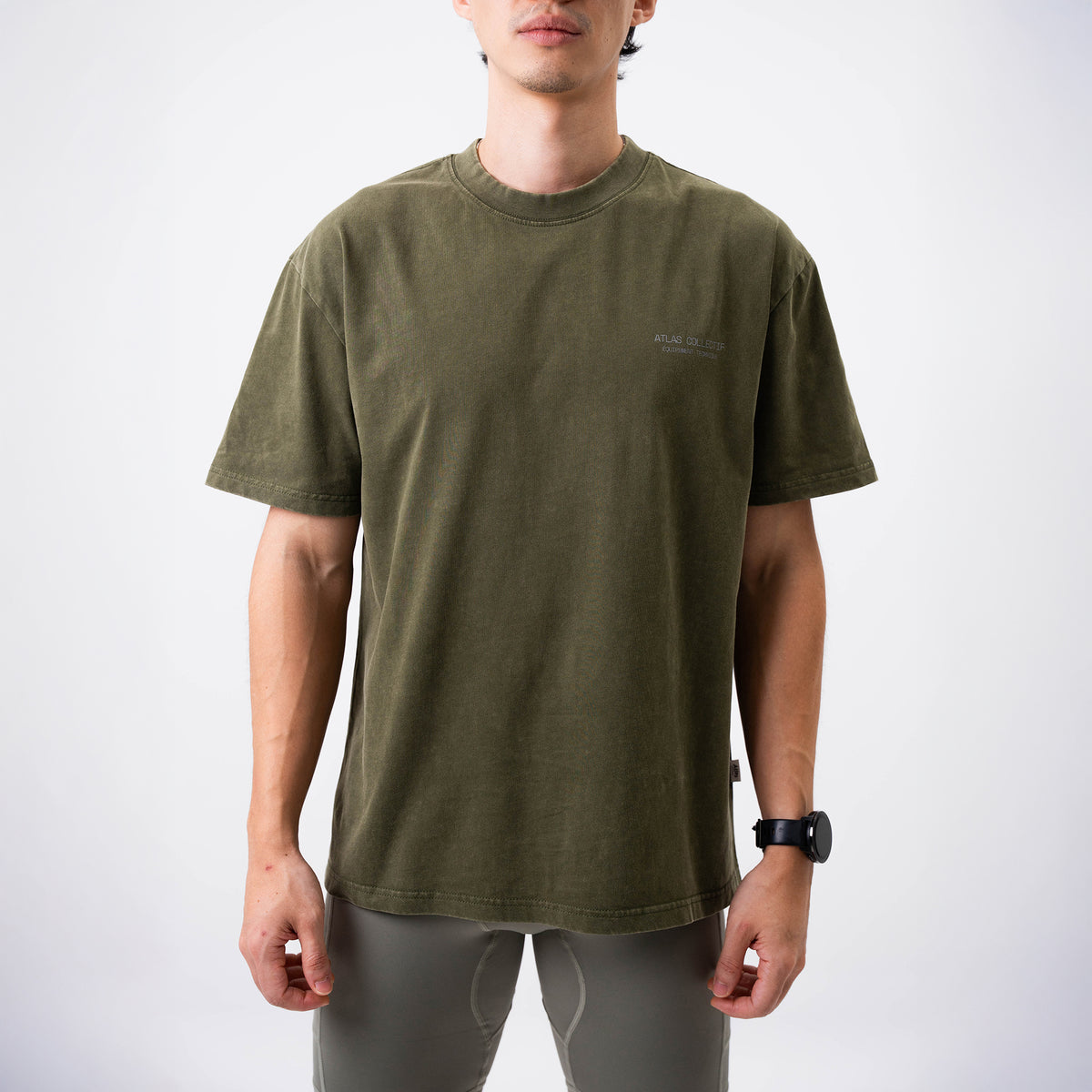 Equipment 3M Reflective Washed Tee Olive