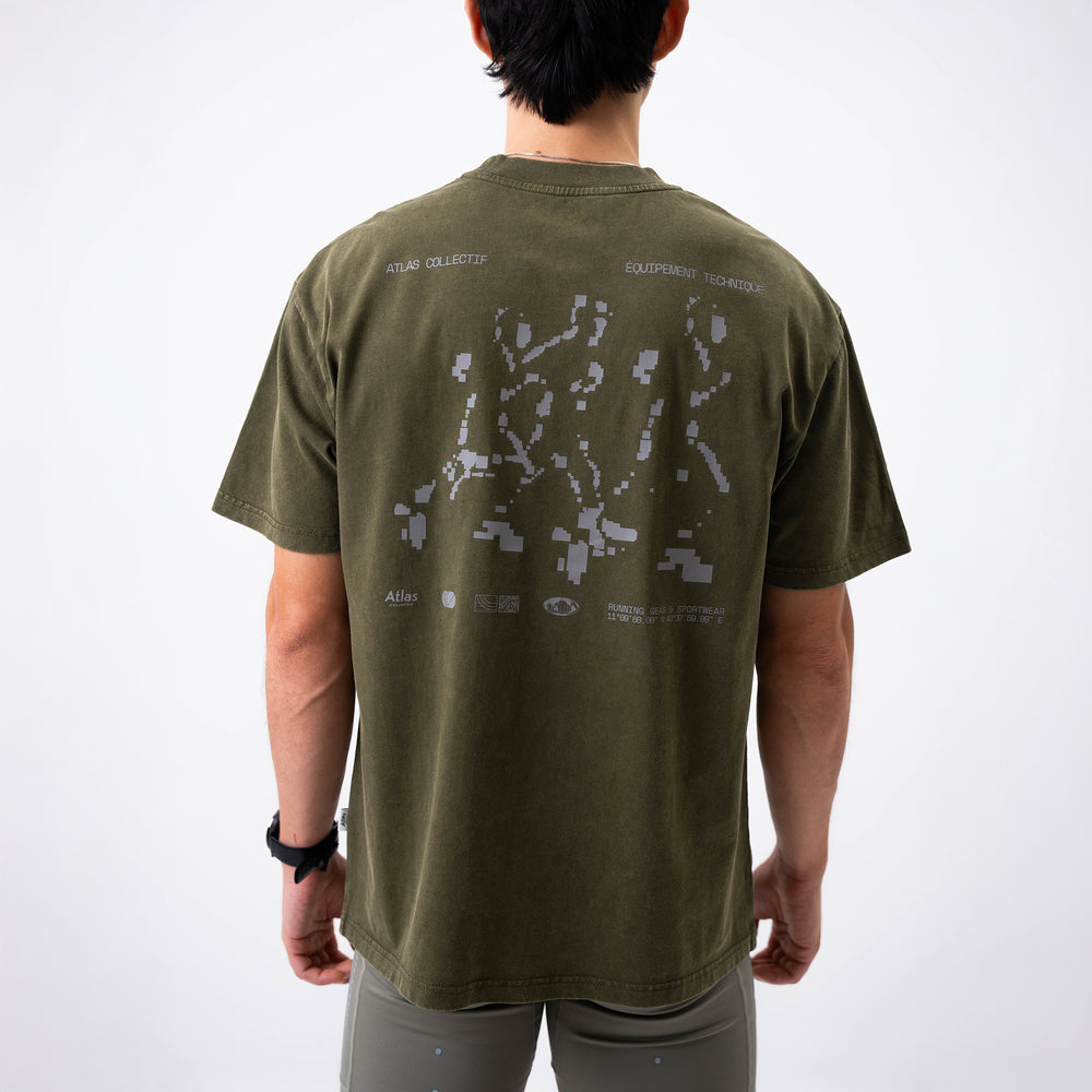 Equipment 3M Reflective Washed Tee Olive