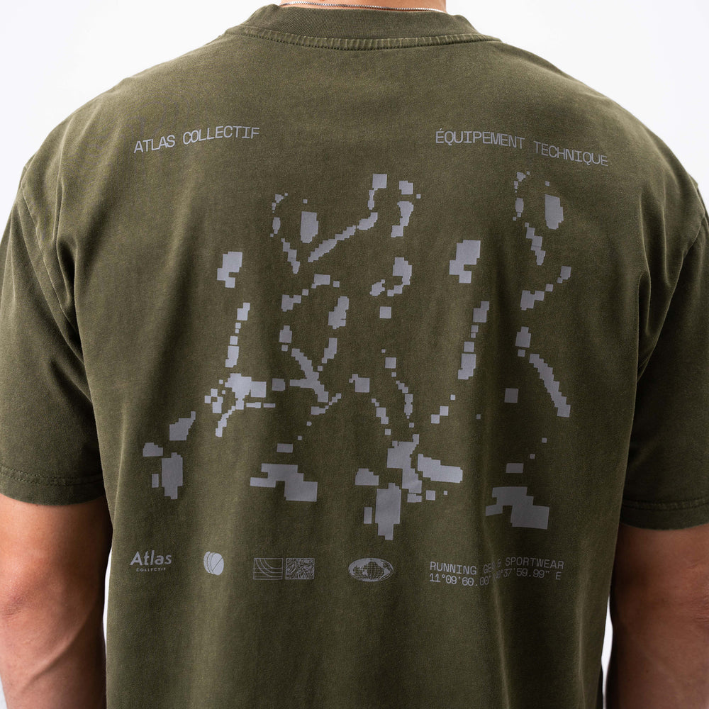Equipment 3M Reflective Washed Tee Olive