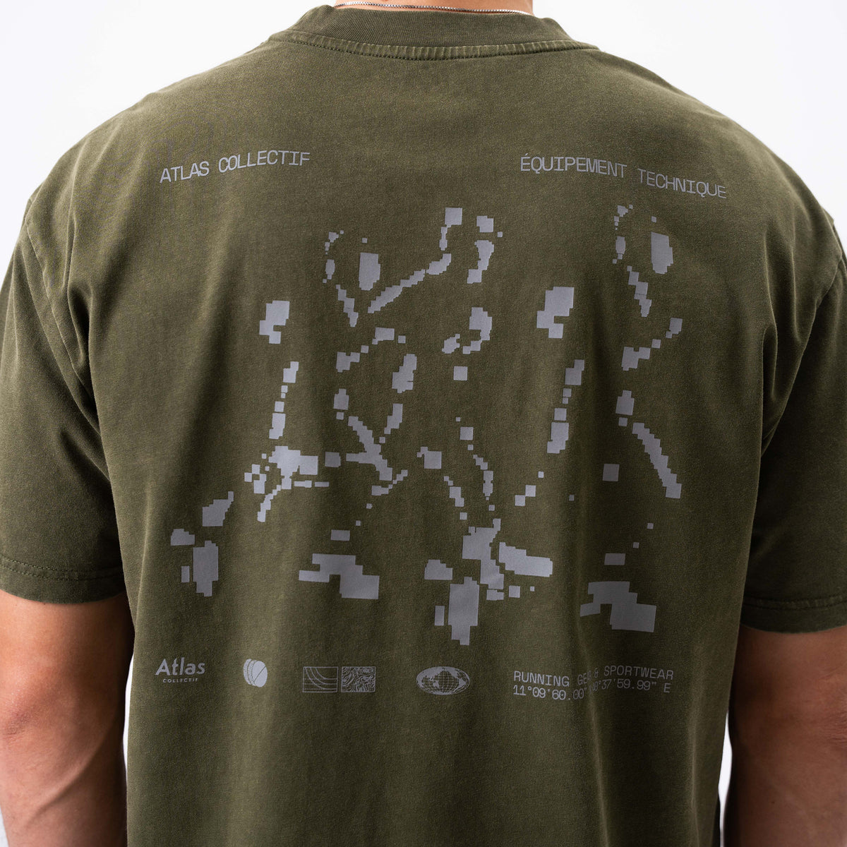 Equipment 3M Reflective Washed Tee Olive