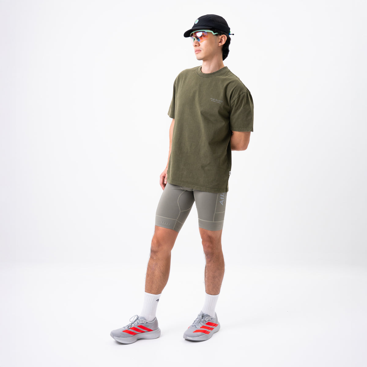 Equipment 3M Reflective Washed Tee Olive