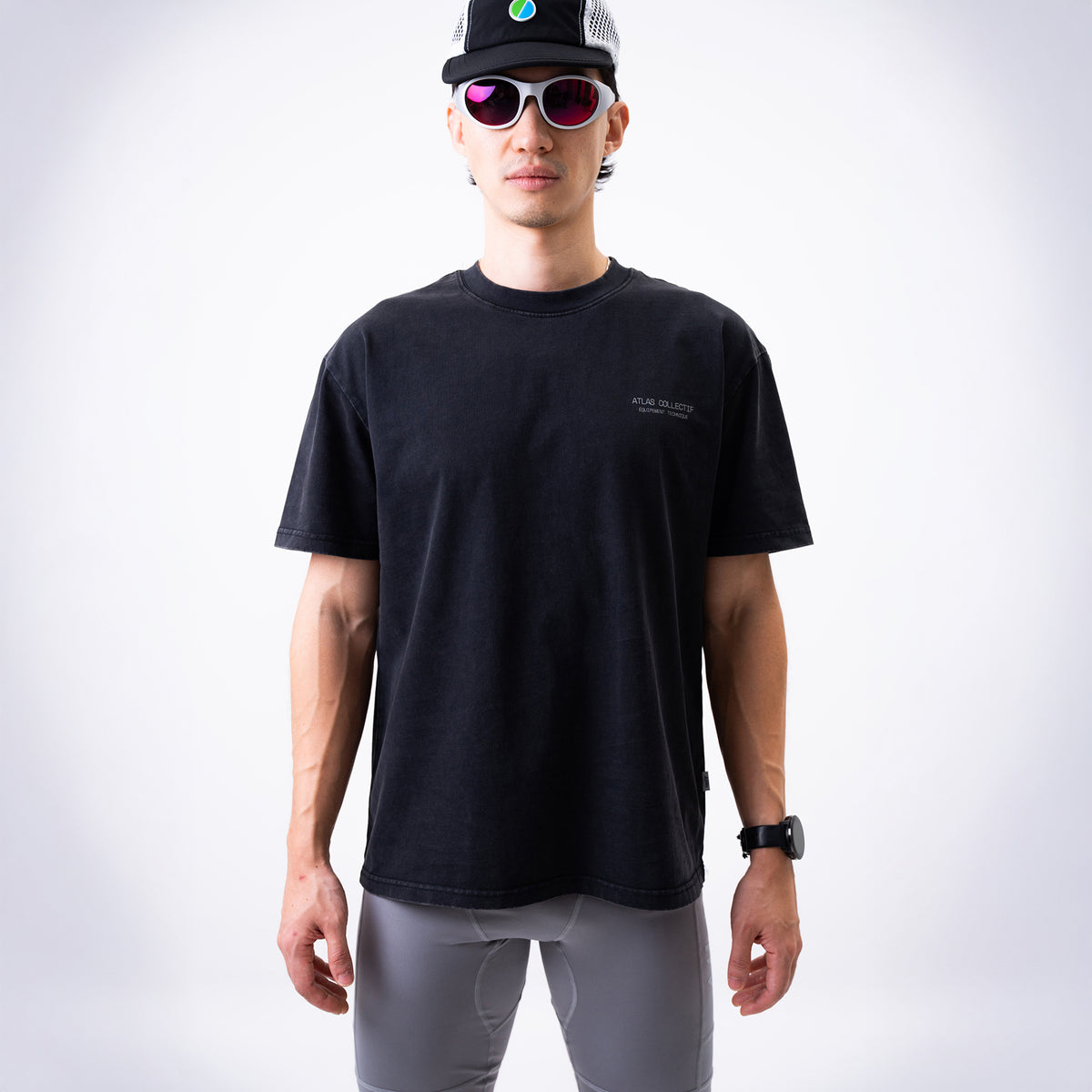 Equipment 3M Reflective Washed Tee Black