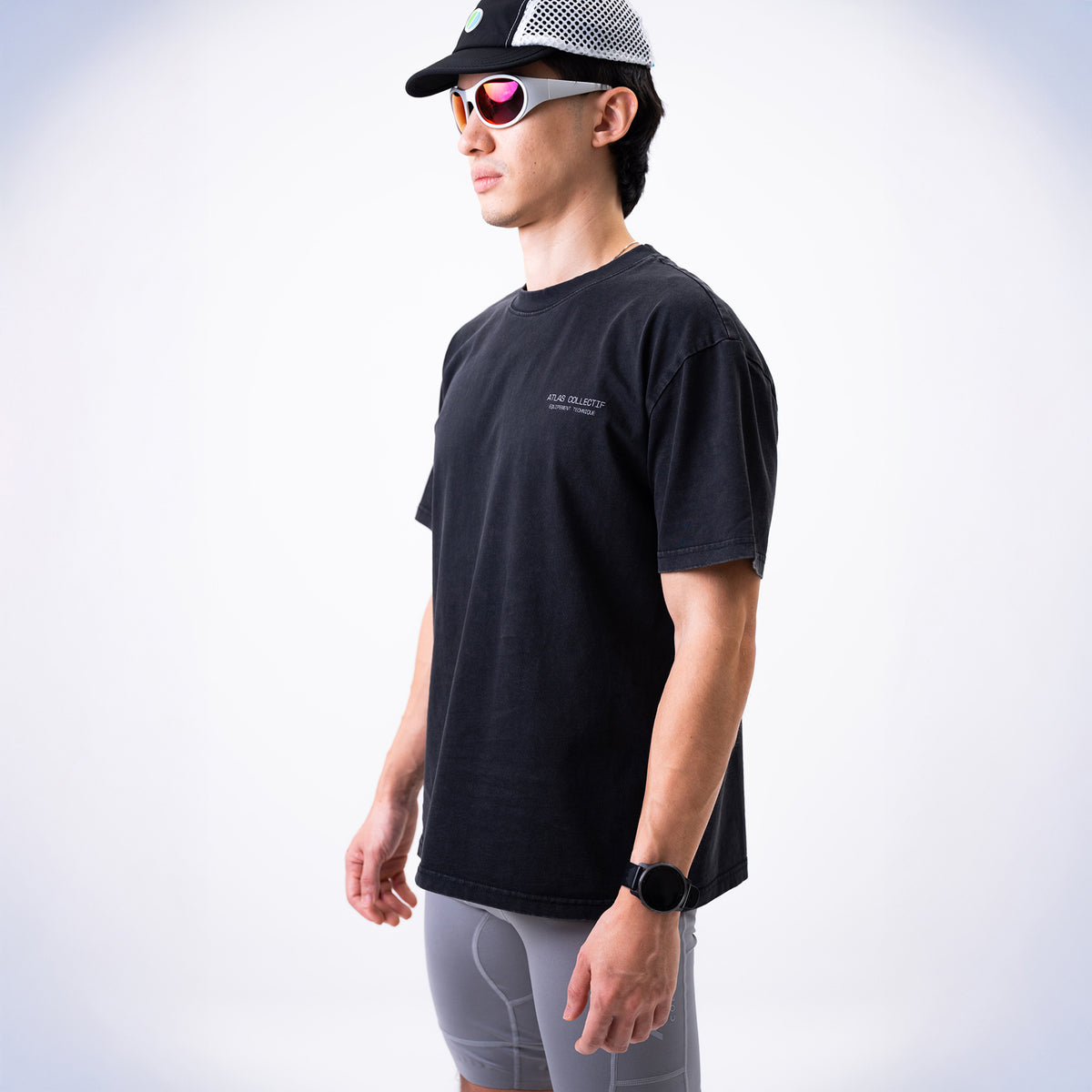 Equipment 3M Reflective Washed Tee Black