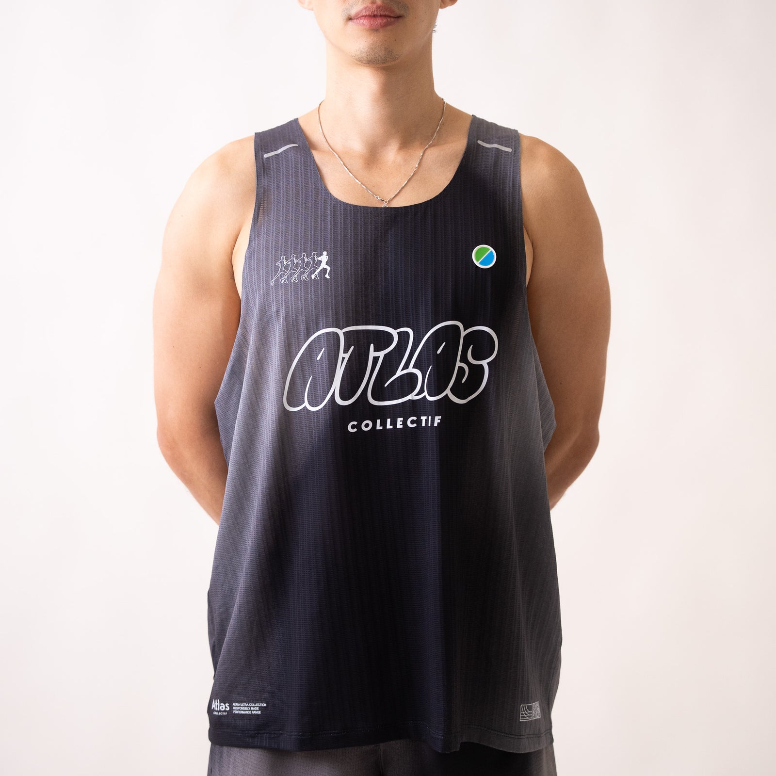 Aeria Ultra Race Singlet Gradient Black