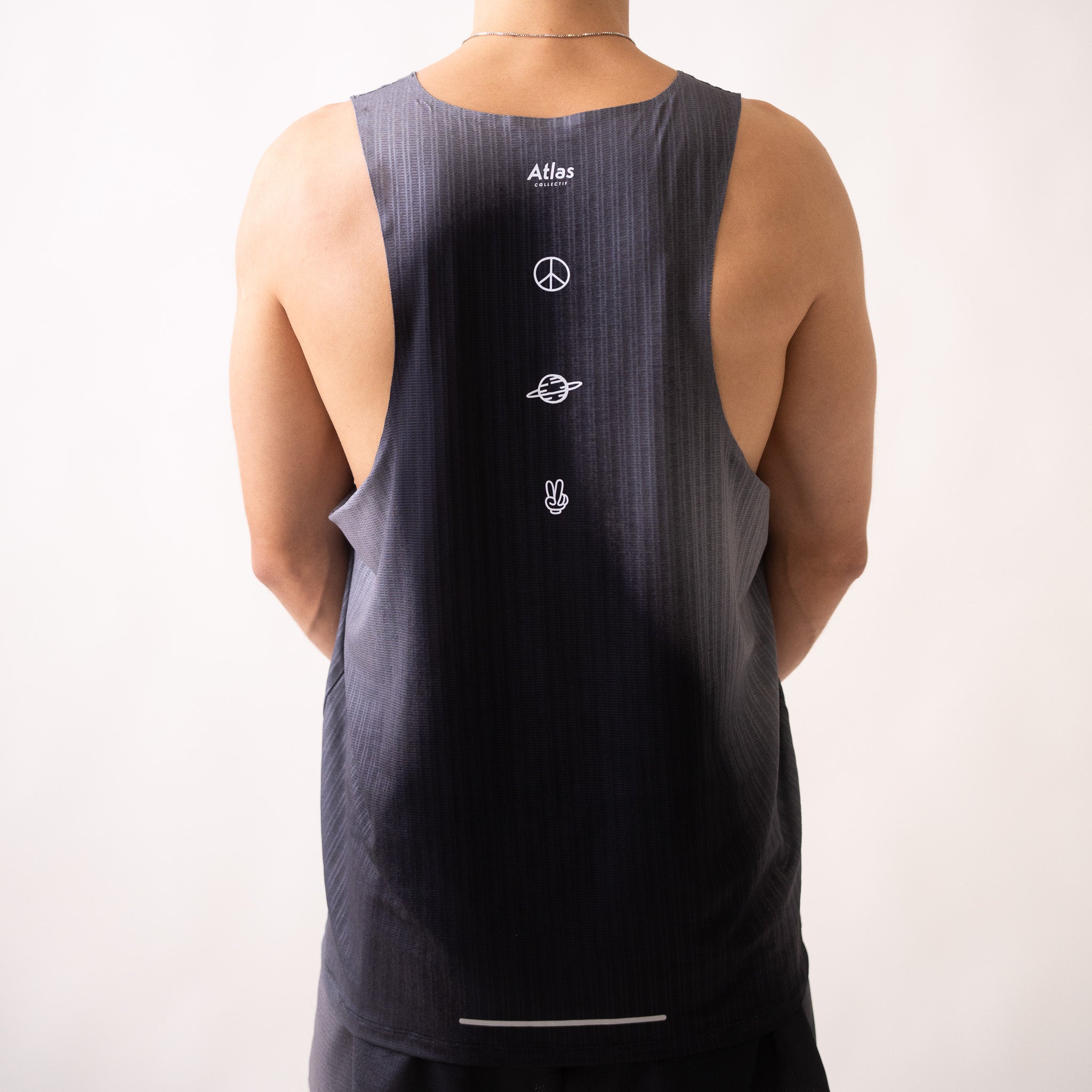 Aeria Ultra Race Singlet Gradient Black