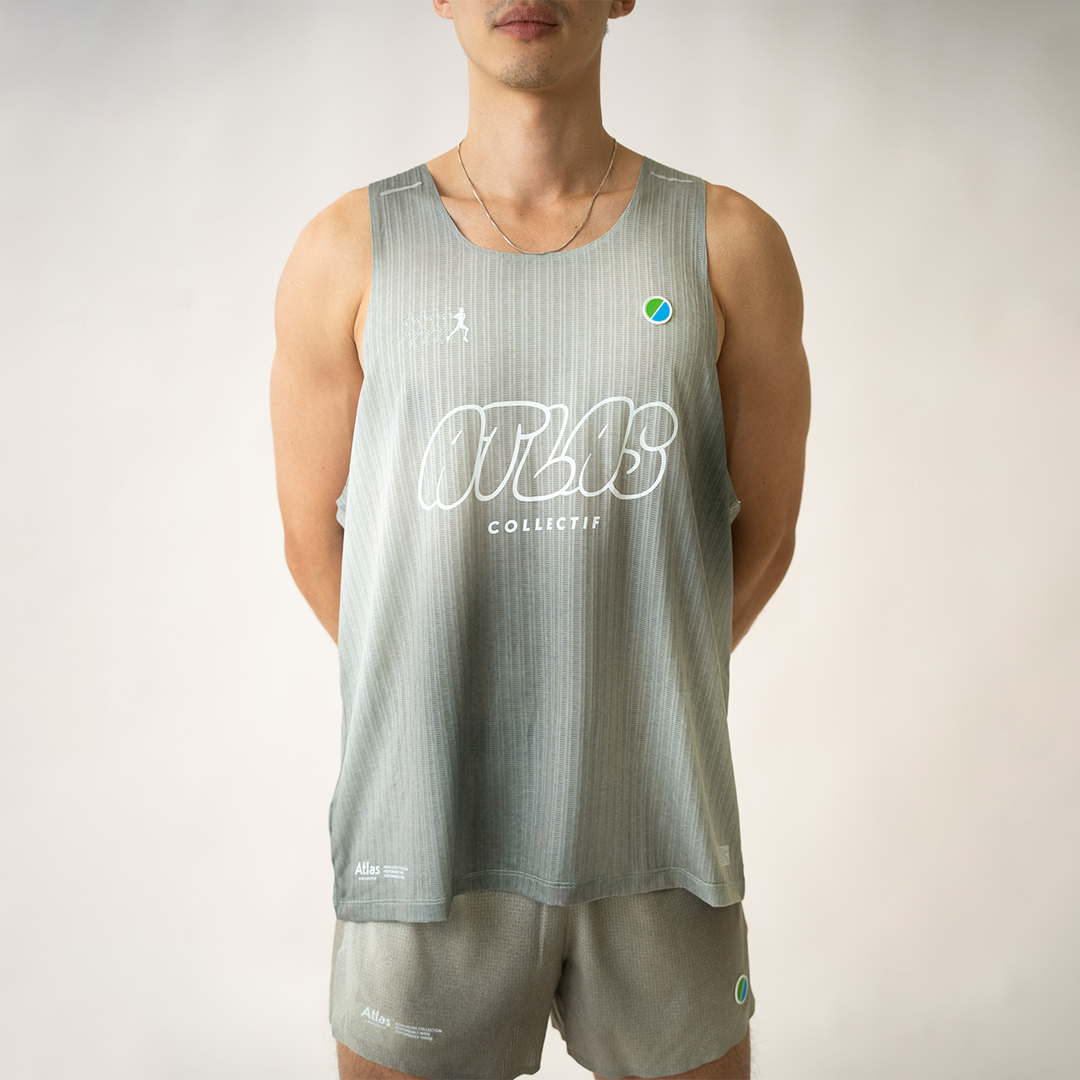 Aeria Ultra Race Singlet Gradient Olive