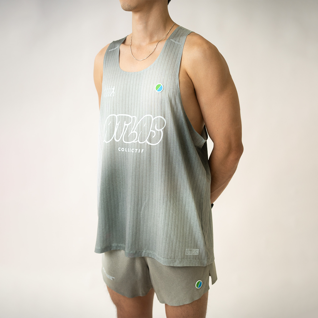 Aeria Ultra Race Singlet Gradient Olive